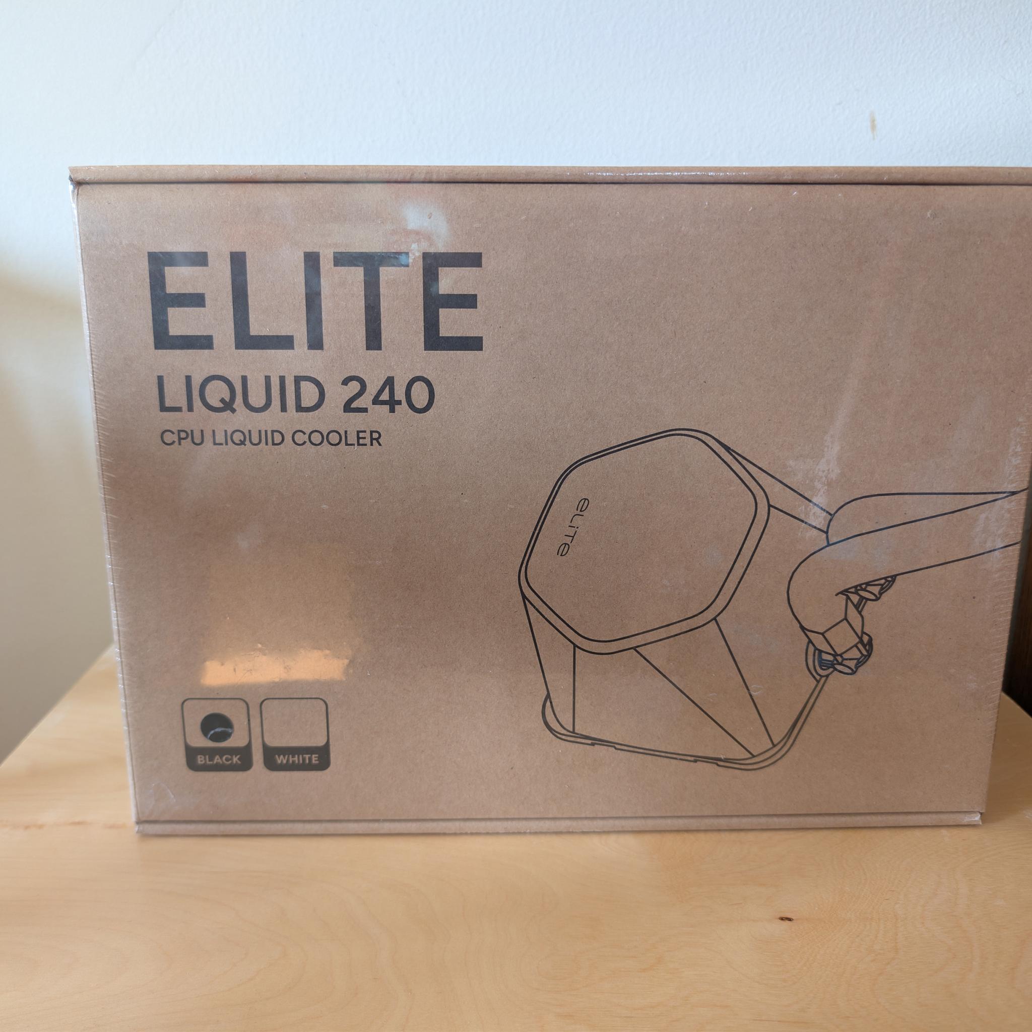 Cooler Master Elite Liquid 240 Black 240mm AIO CPU Cooler (Brand New / Factory Sealed)