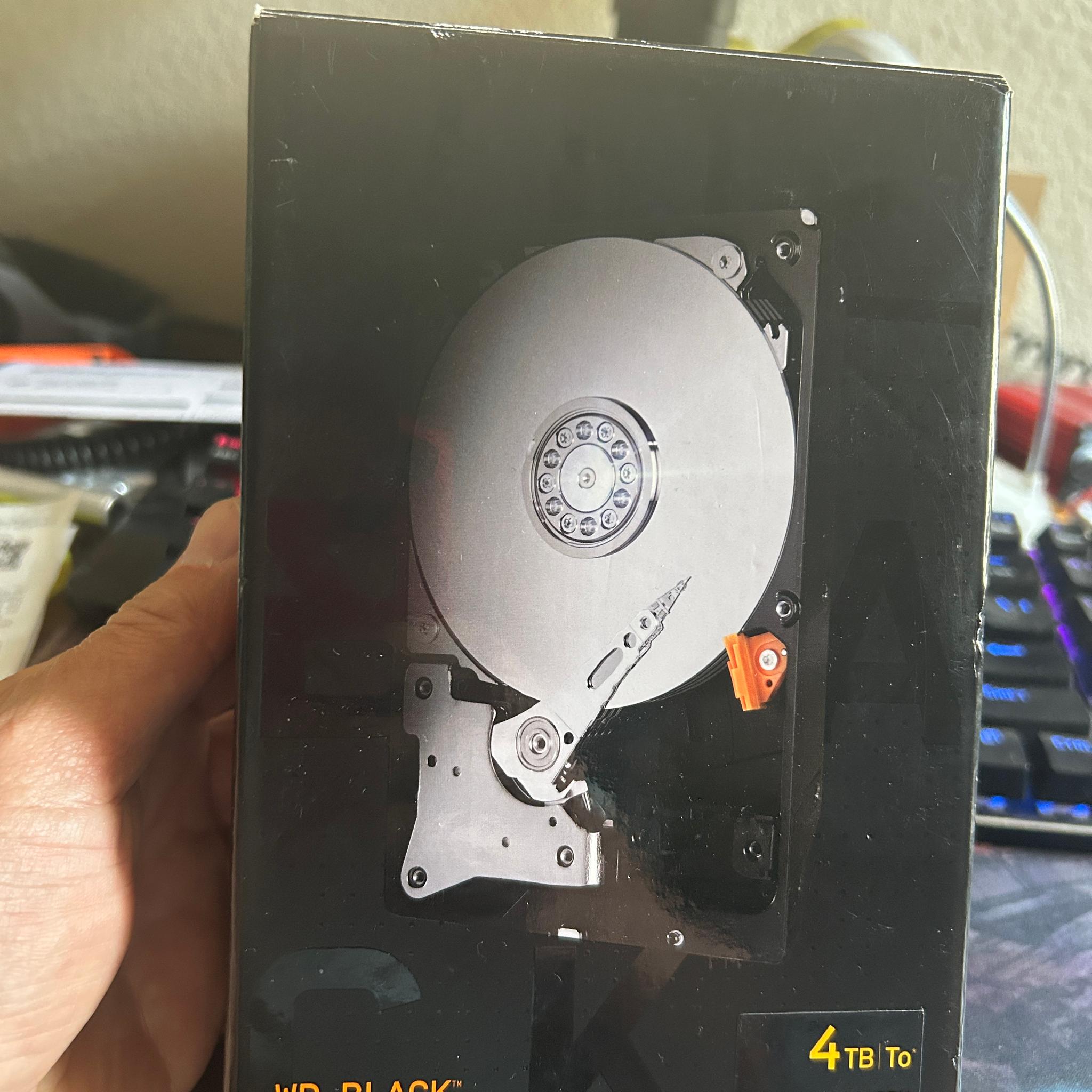 Open Box WD Black Gaming Hard Drive 7200rpm 4tb