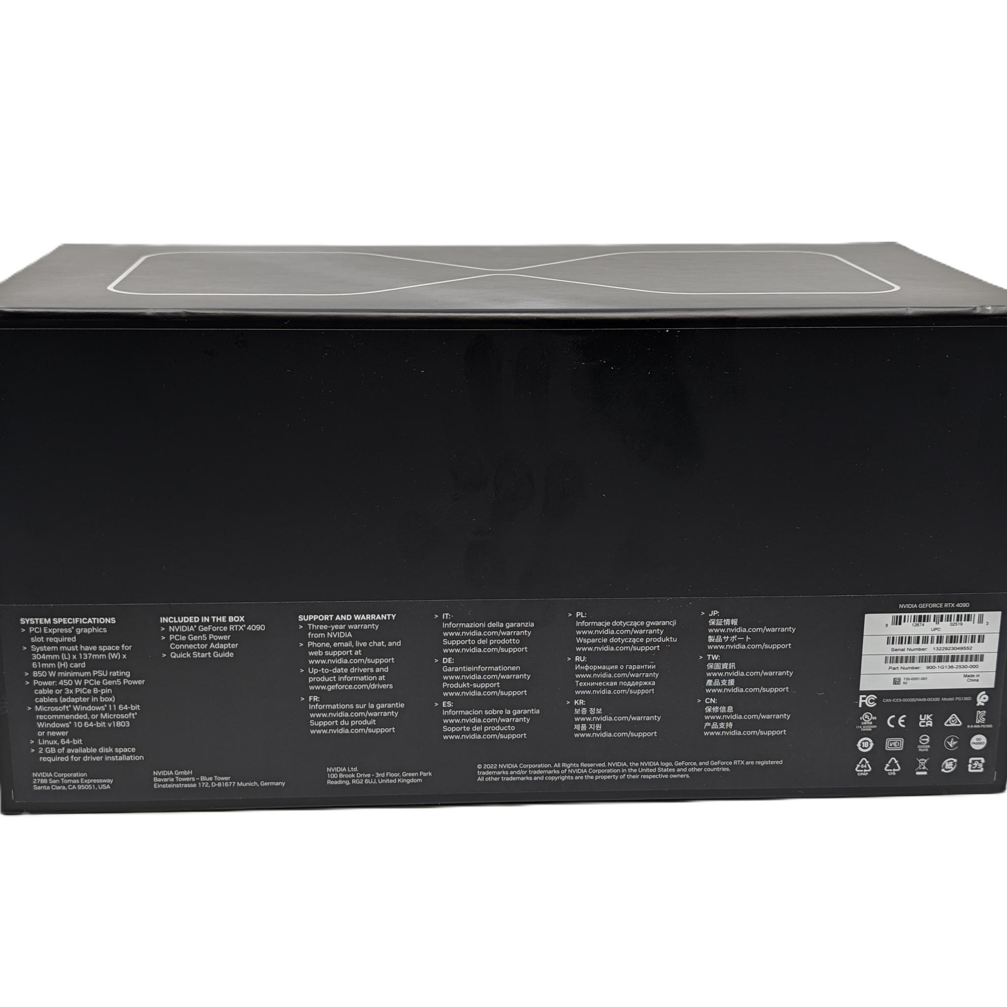 NVIDIA Founders Edition GeForce RTX 4090 Open Box