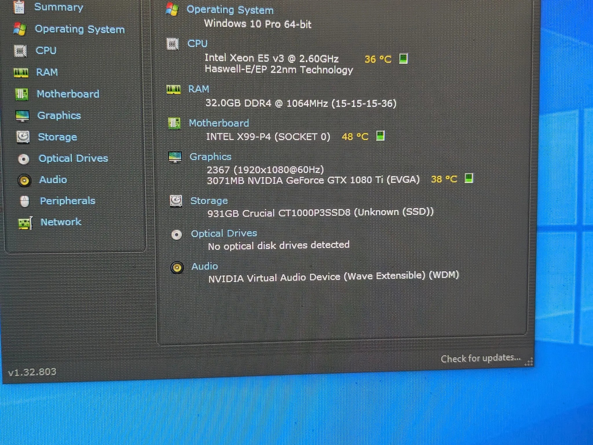 FREE SHIP|| 12 Core Xeon CPU, GTX 1080 TI 11GB, 32GB RAM, 1TB NVMe SSD, Win10, WiFi, RGB