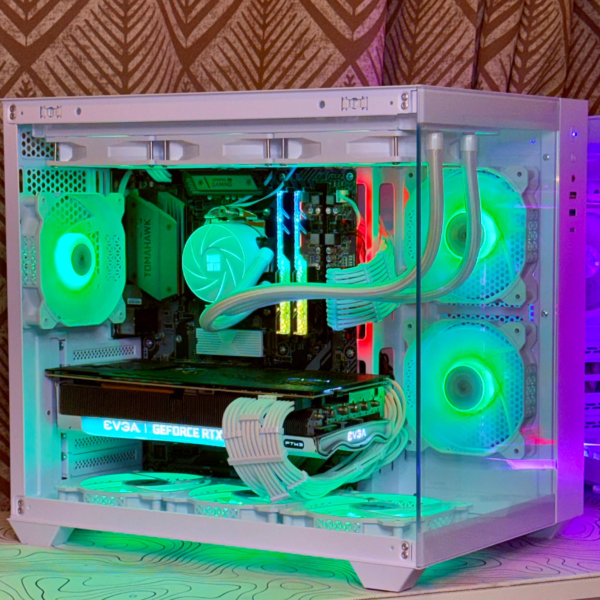 White Ranger Gaming PC | RTX 3080 FTW3 Ultr + Ryzen 7 3700X – (Free Xbox One X)