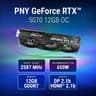 PNY NVIDIA GeForce RTX™ 5070 OC Triple-Fan Graphics Card 12GB GDDR7