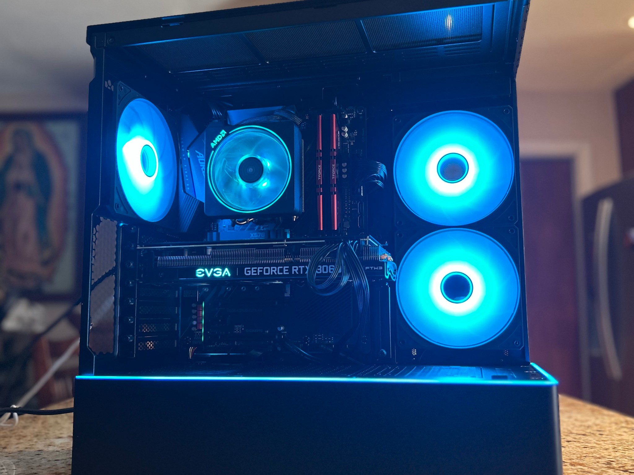 Black Gaming PC | RTX 3060Ti | RYZEN 5 3600 | 16GB RAM | 1TB SSD | ON BOARD WiFi + BT