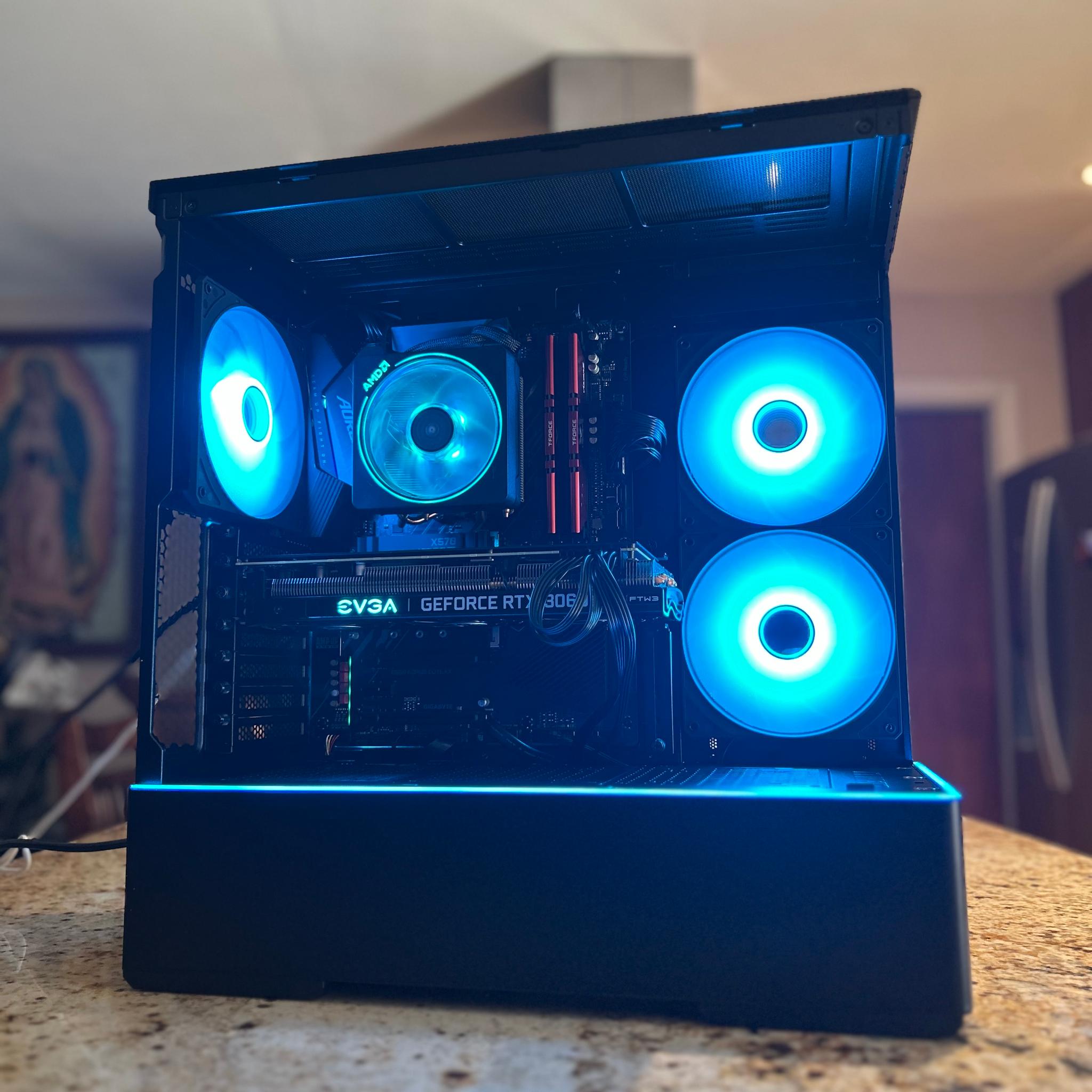 Black Gaming PC | RTX 3060Ti | RYZEN 5 3600 | 16GB RAM | 1TB SSD | ON BOARD WiFi + BT