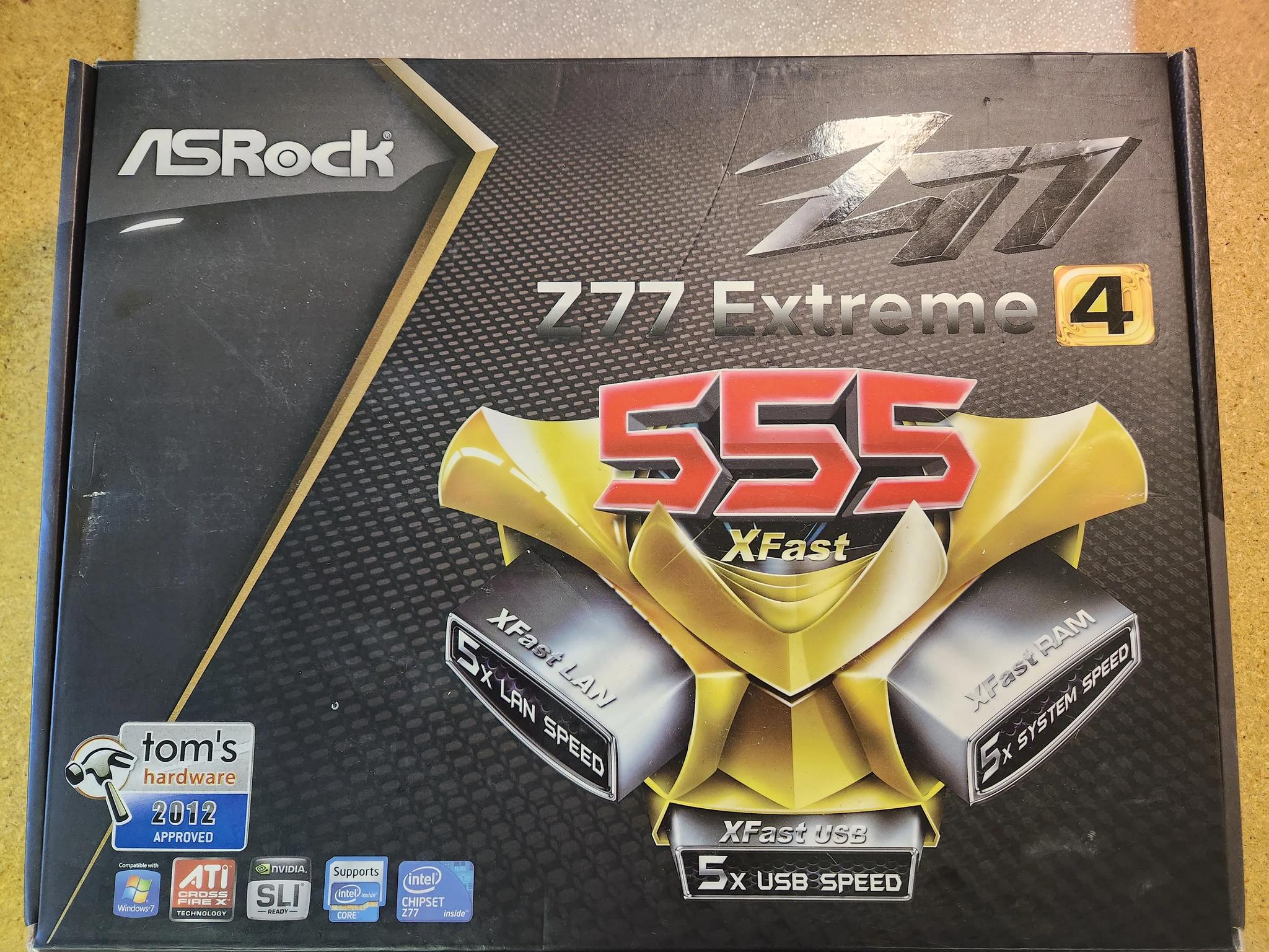 ASRock Z77 Extreme 4 motherboard combo with I7-2600 / G-SKILL 16GB DDR3, LGA 1155