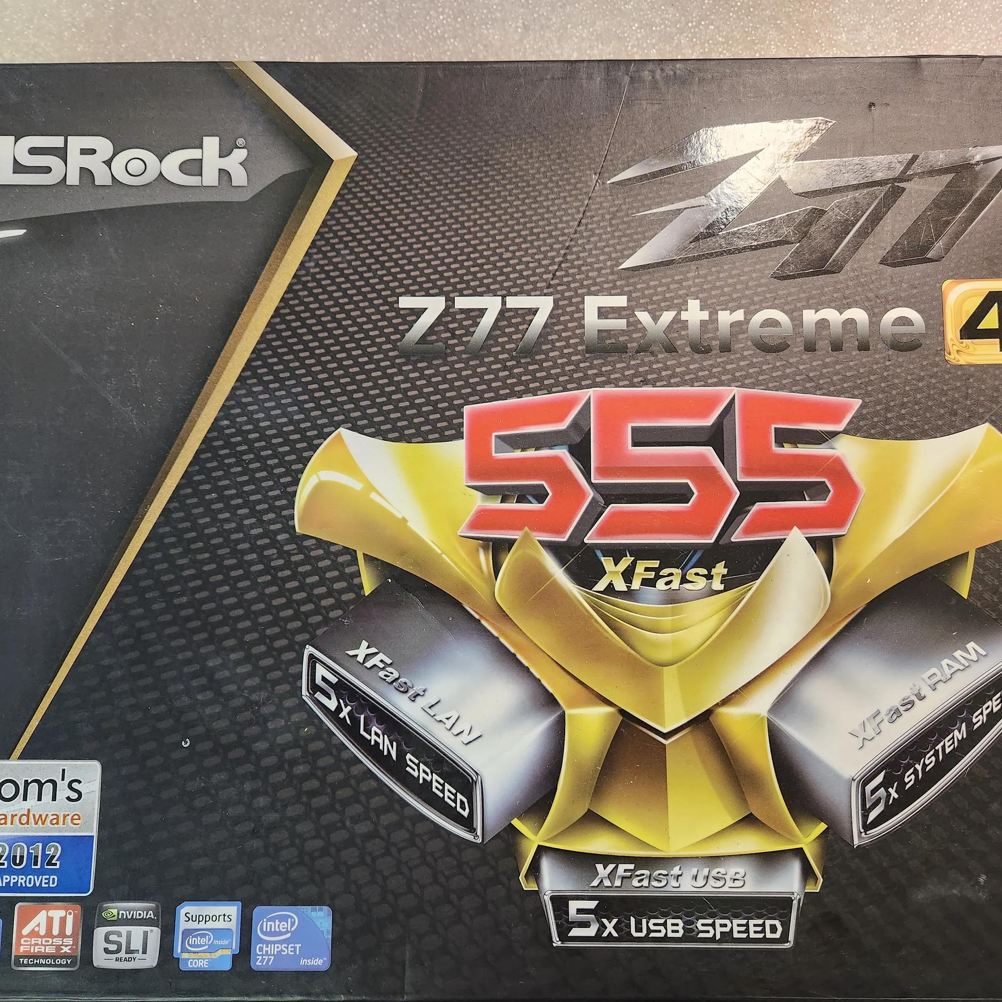 ASRock Z77 Extreme 4 motherboard combo with I7-2600 / G-SKILL 16GB DDR3, LGA 1155