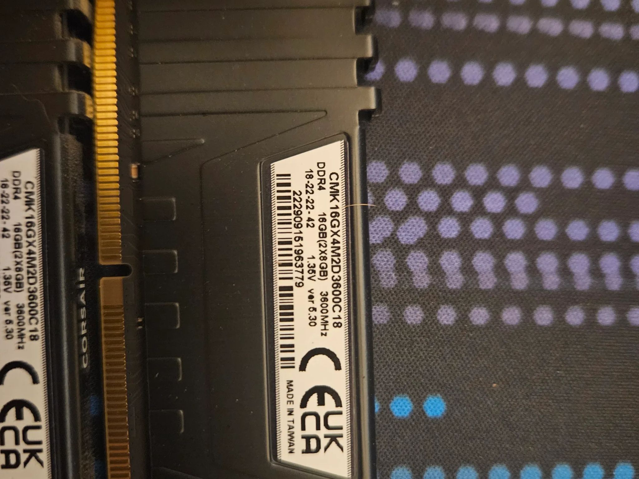 CORSAIR VENGEANCE DDR4 RAM 32GB (4x8GB) 3600MHz