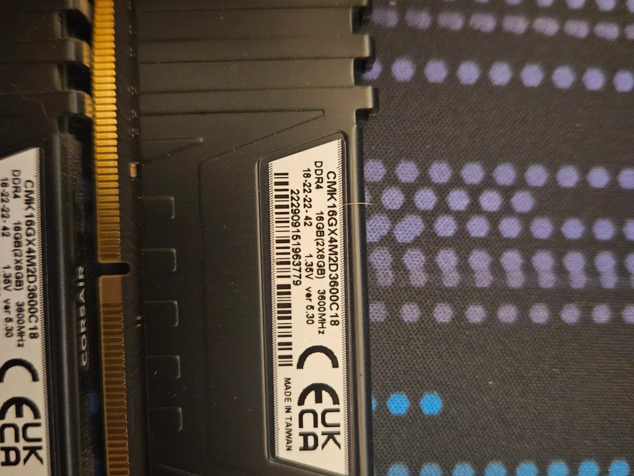 CORSAIR VENGEANCE DDR4 RAM 32GB (4x8GB) 3600MHz