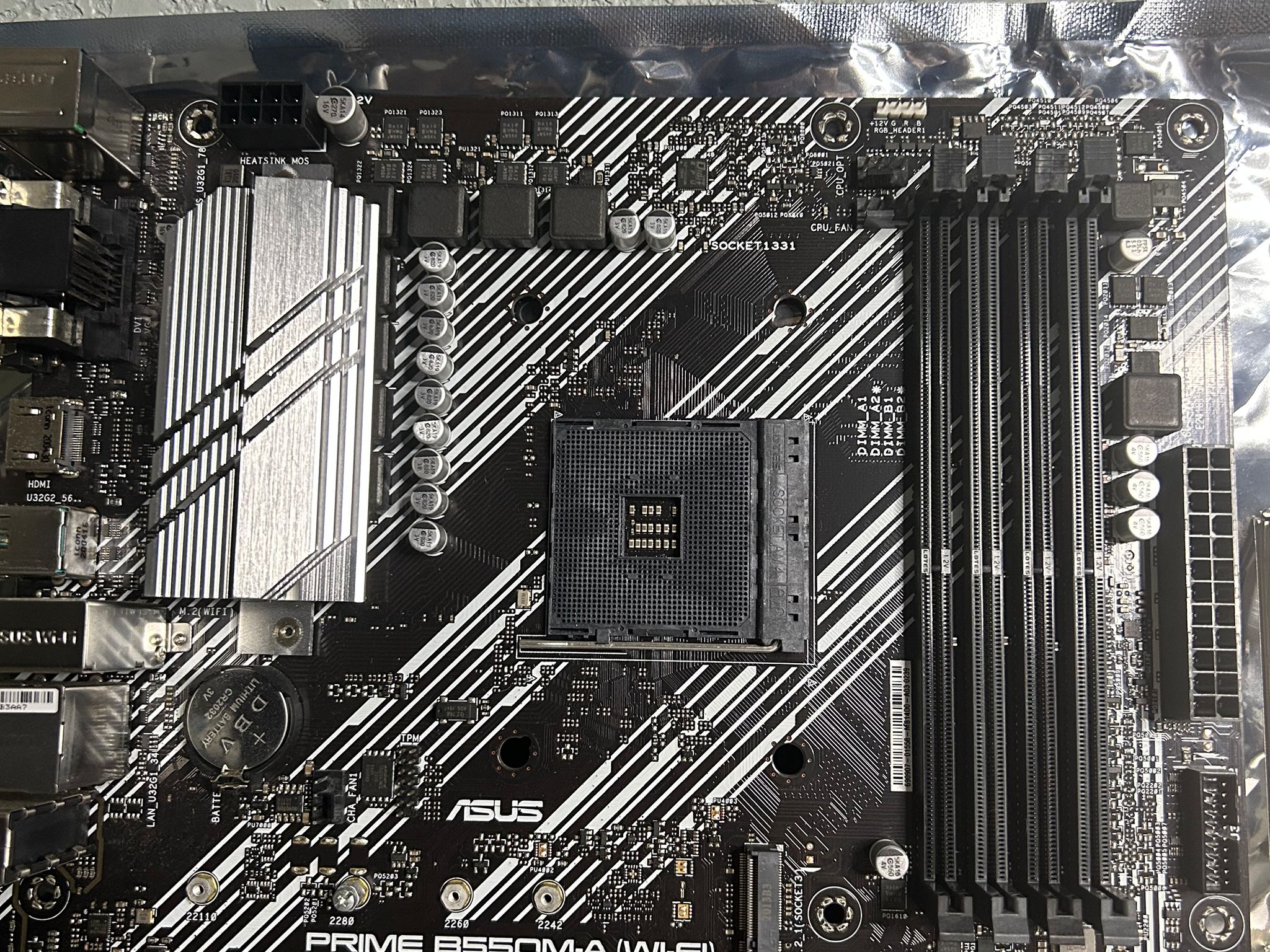 ASUS Prime B550M-A (WI-FI) AMD Ryzen Socket AM4 DDR4 Motherboard