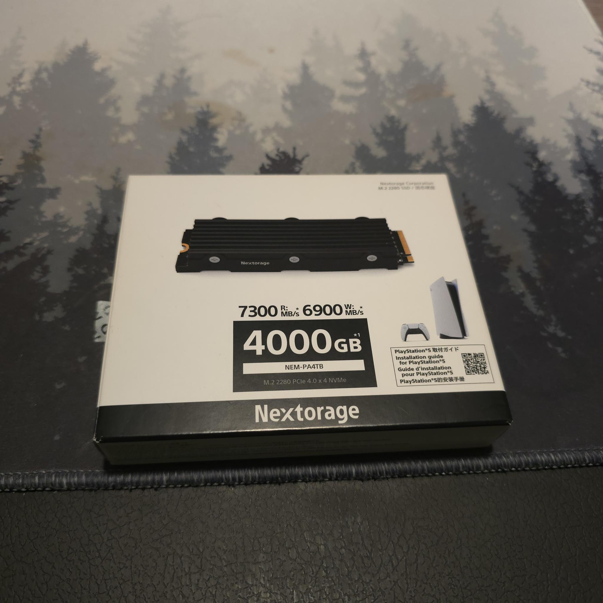 Nextorage Japan Internal SSD 4TB for PS5 and PC with Heatsink
