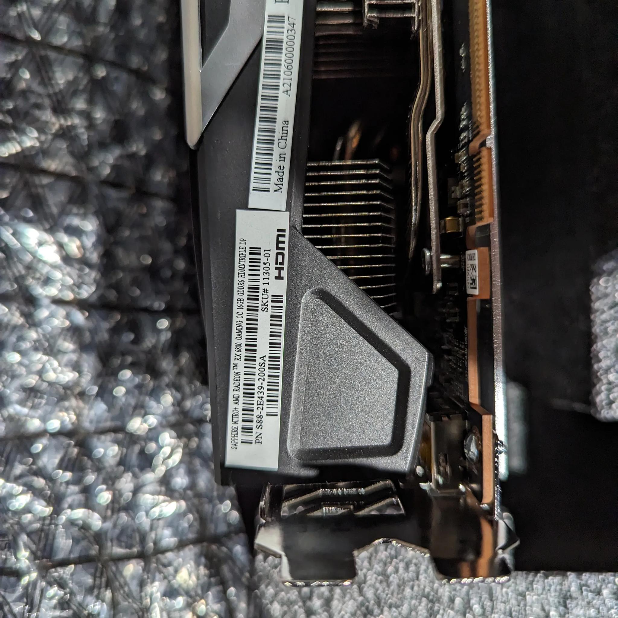 Sapphire RX6800 Nitro+ 16G GPU - LIKE NEW, ORIGINAL BOX