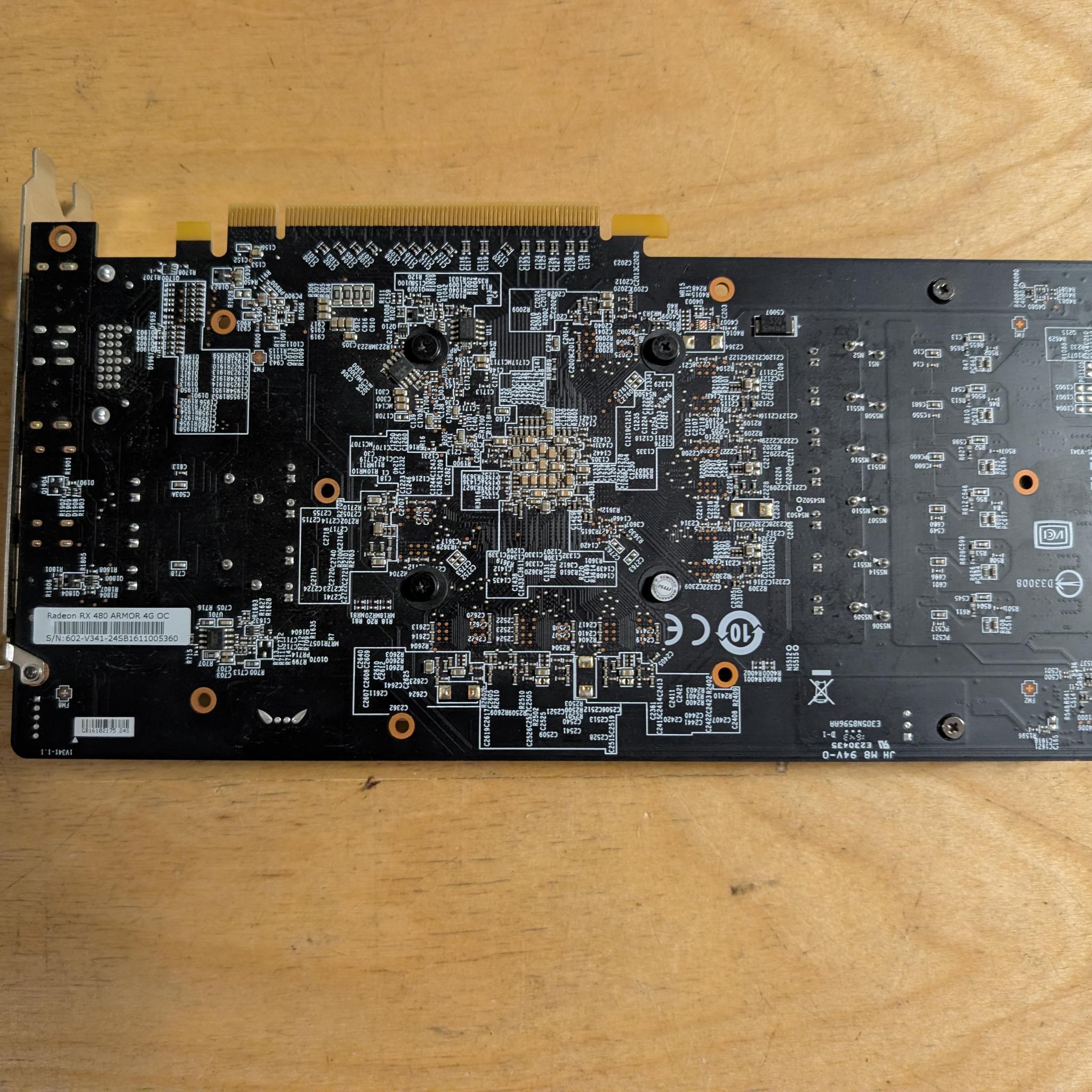 MSI Armor RX 480 4GB