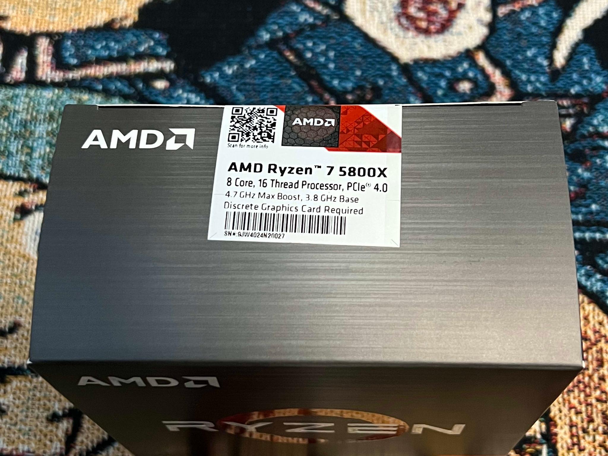 Ryzen 7 5800x Brand New Sealed 
