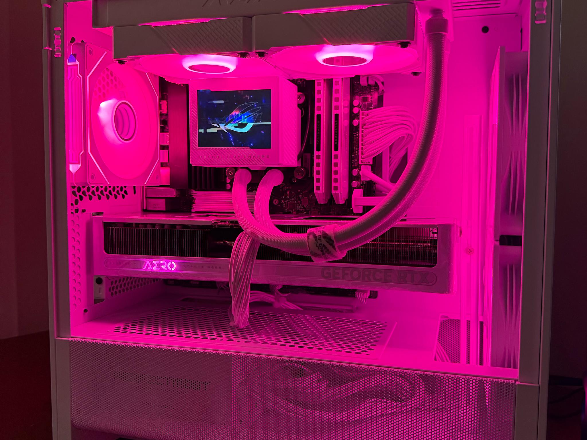 “Pink Panther” Gaming PC Customizable RGB Ryzen 7 8700G, RTX 5070 12GB, 32GB DDR5, 1TB Gen4 NVMe