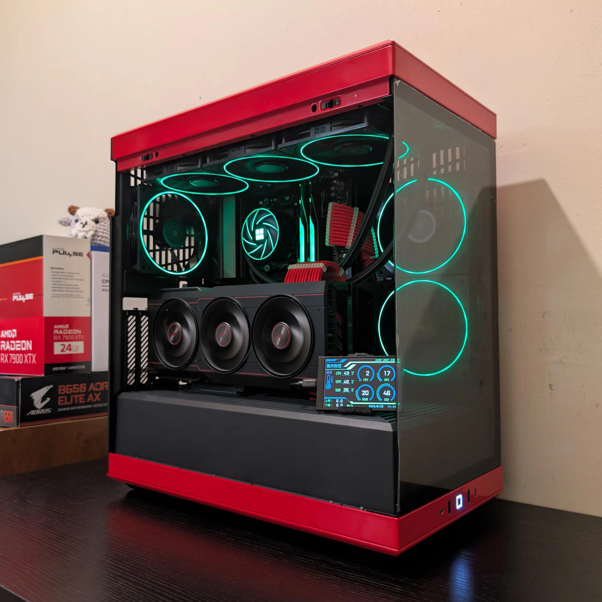 🟥⬛ 4K Gaming Beast | RX 7900XTX | Ryzen 7 7800X3D | 2TB SSD | 32GB RAM | WiFi 6 & Bluetooth ⬛🟥