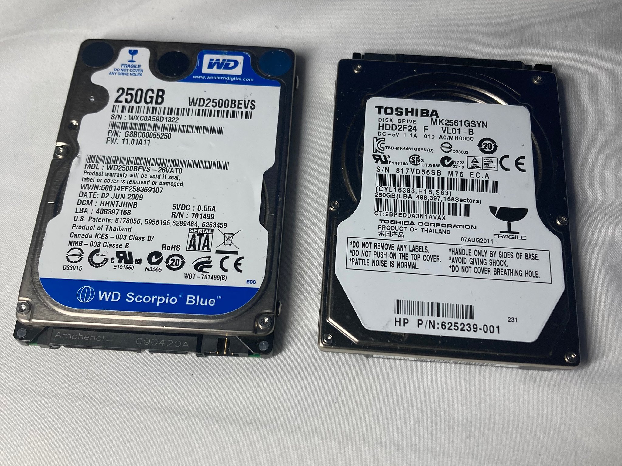 2 x 250 HDD