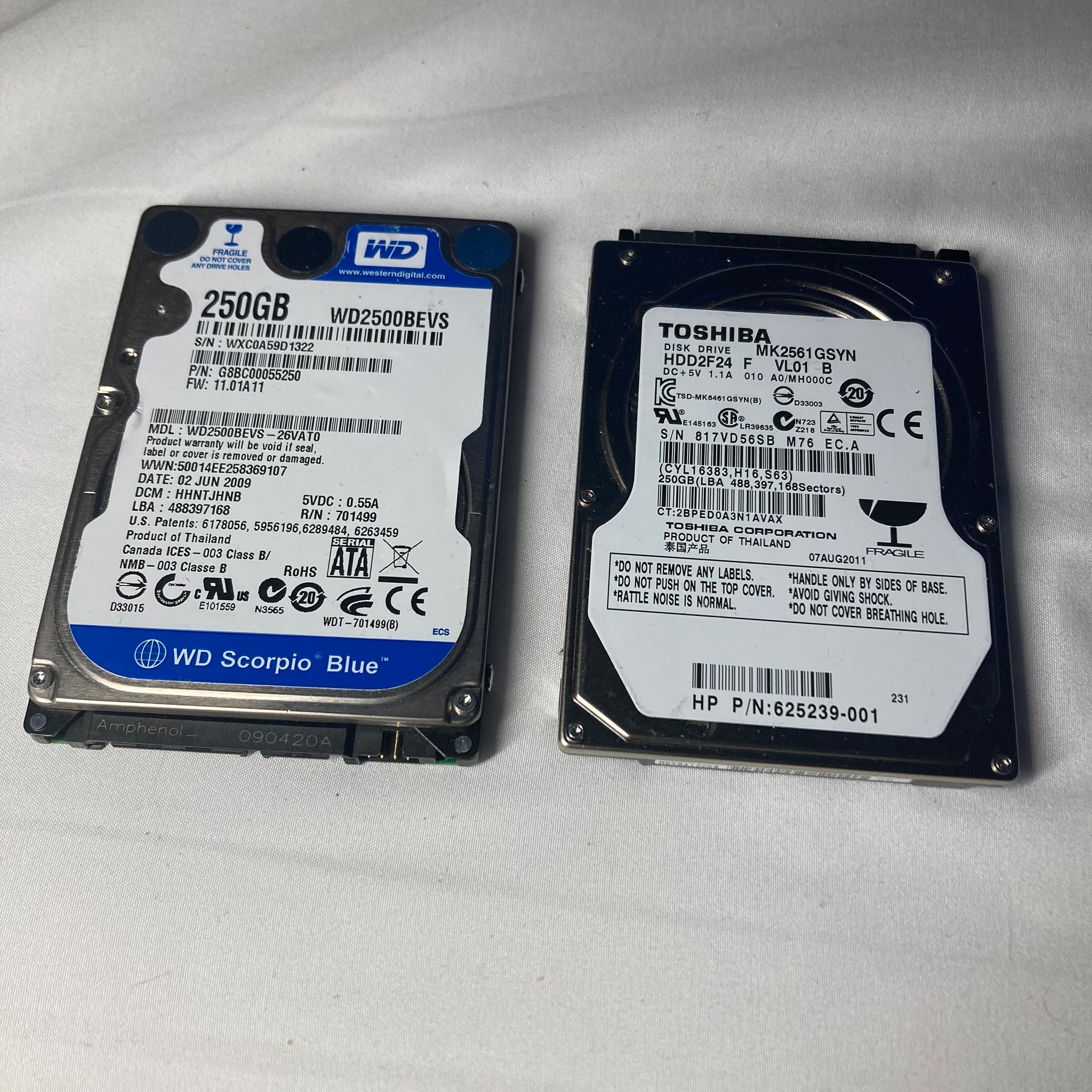 2 x 250 HDD