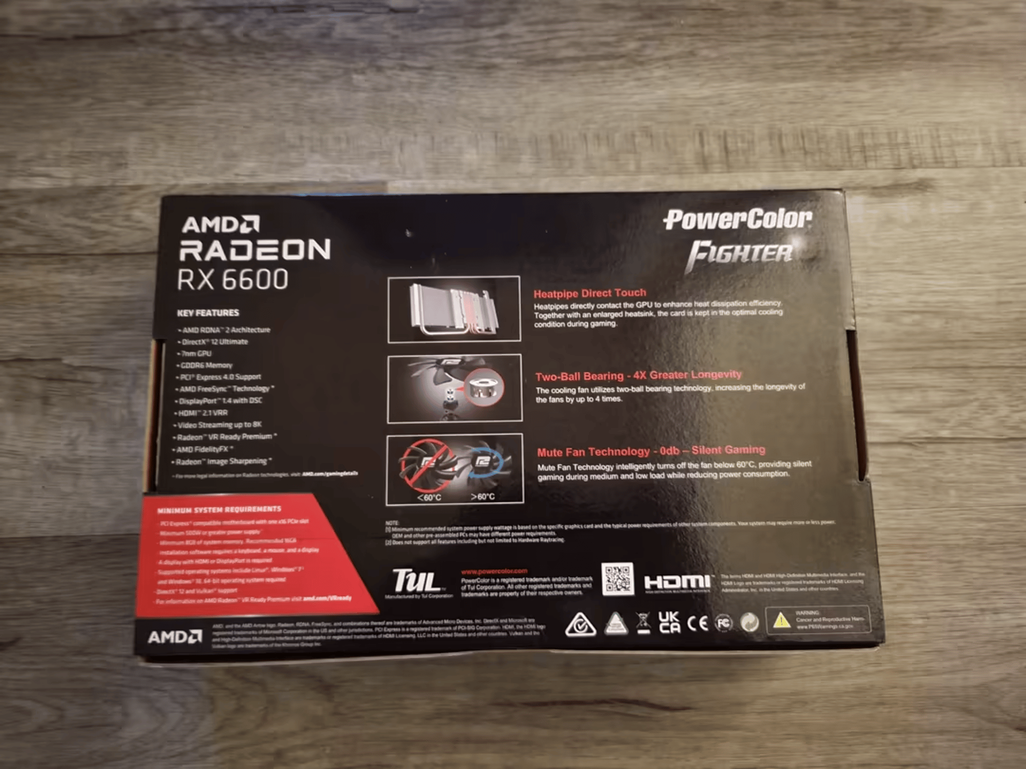 PowerColor Fighter AMD Radeon RX 6600 Graphics Card with 8GB GDDR6 Memory