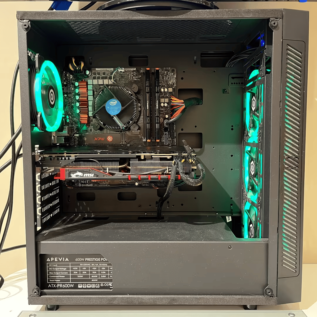 i5 9400F 16GB DDR4 AMD R9 390 m.2 500GB