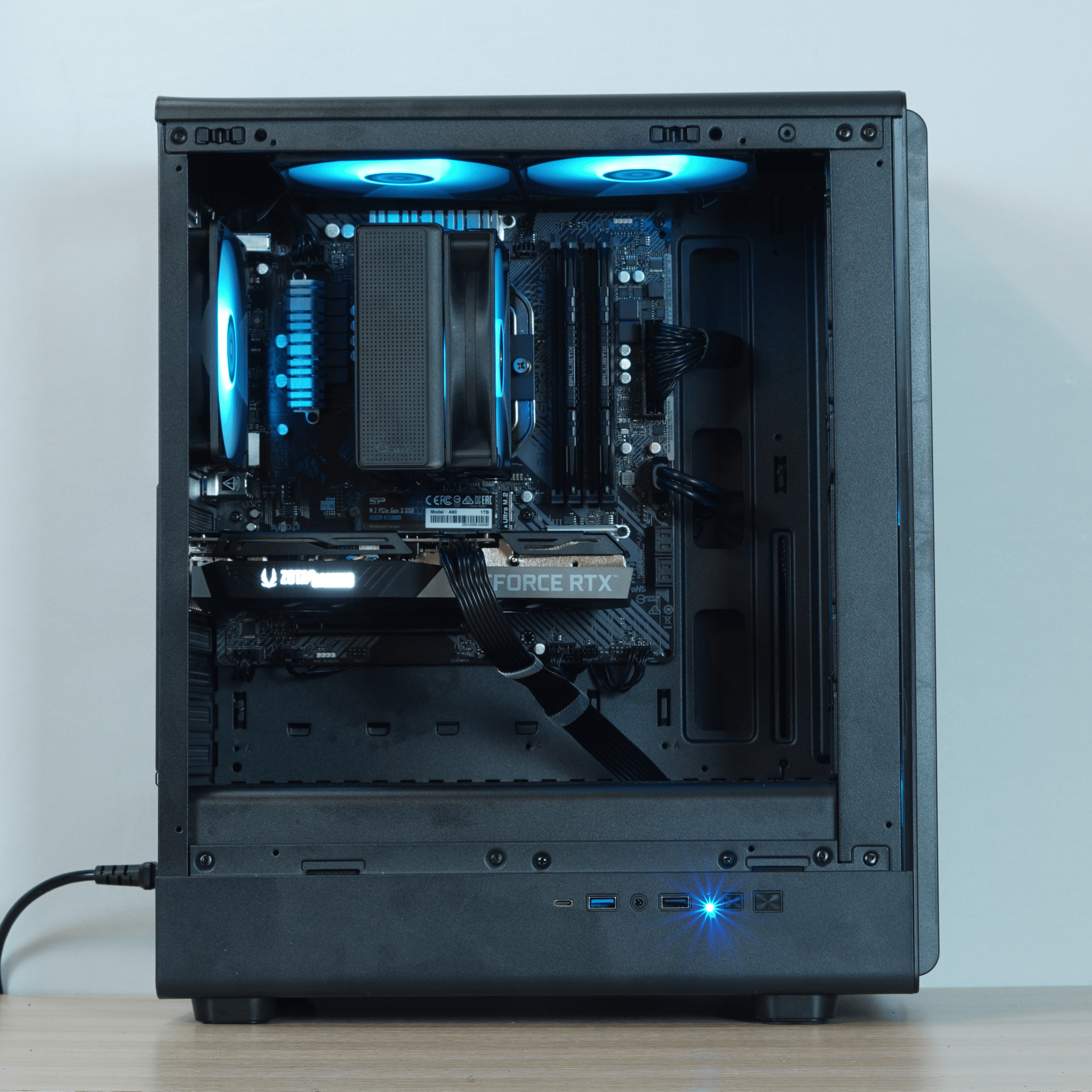 🌀Flux🌀RTX 3060 Ti, Ryzen 5 5500, 16GB DDR4 RAM, 1TB SSD w/ Wifi | 1080p Gaming PC |