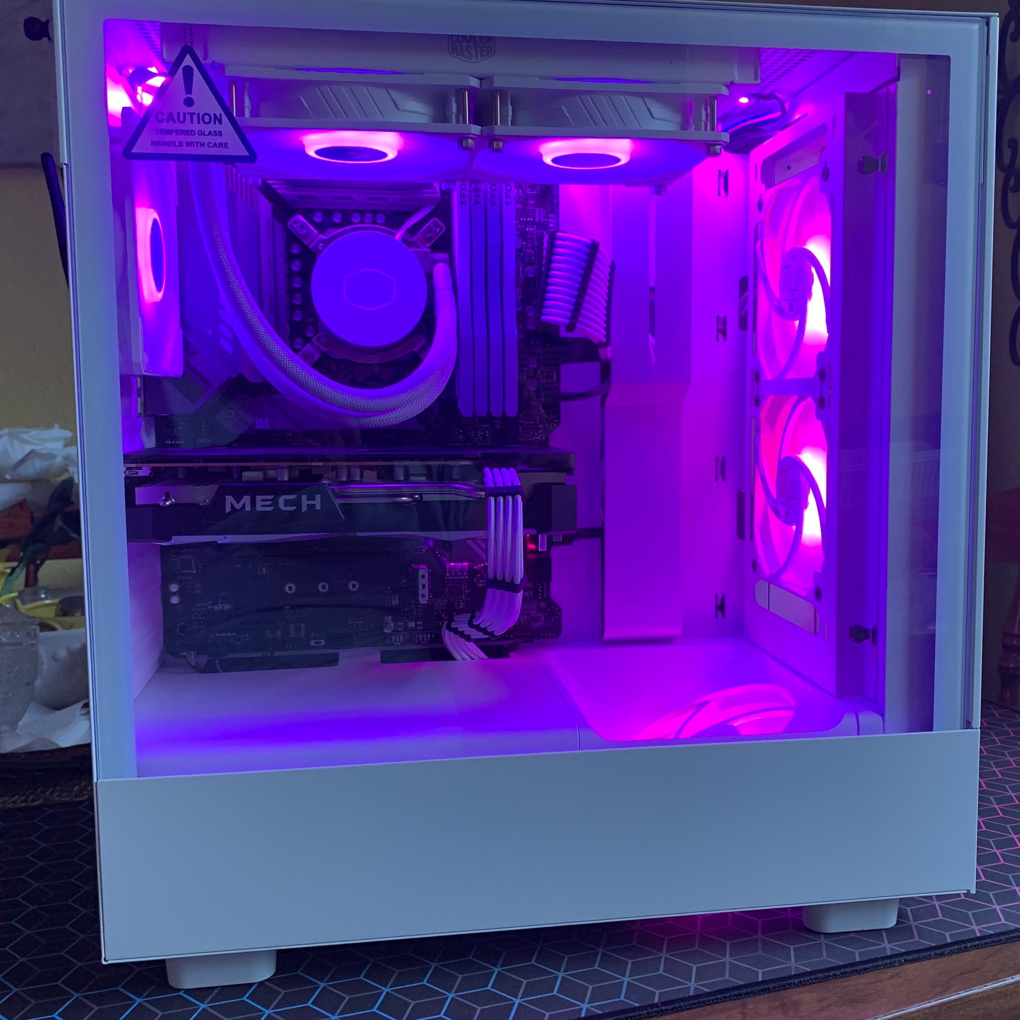 ❄️🥶🌌 white intel i5 & radeon liquid cooled STARFIELD ready (includes free starfield key) 🌌🥶❄️