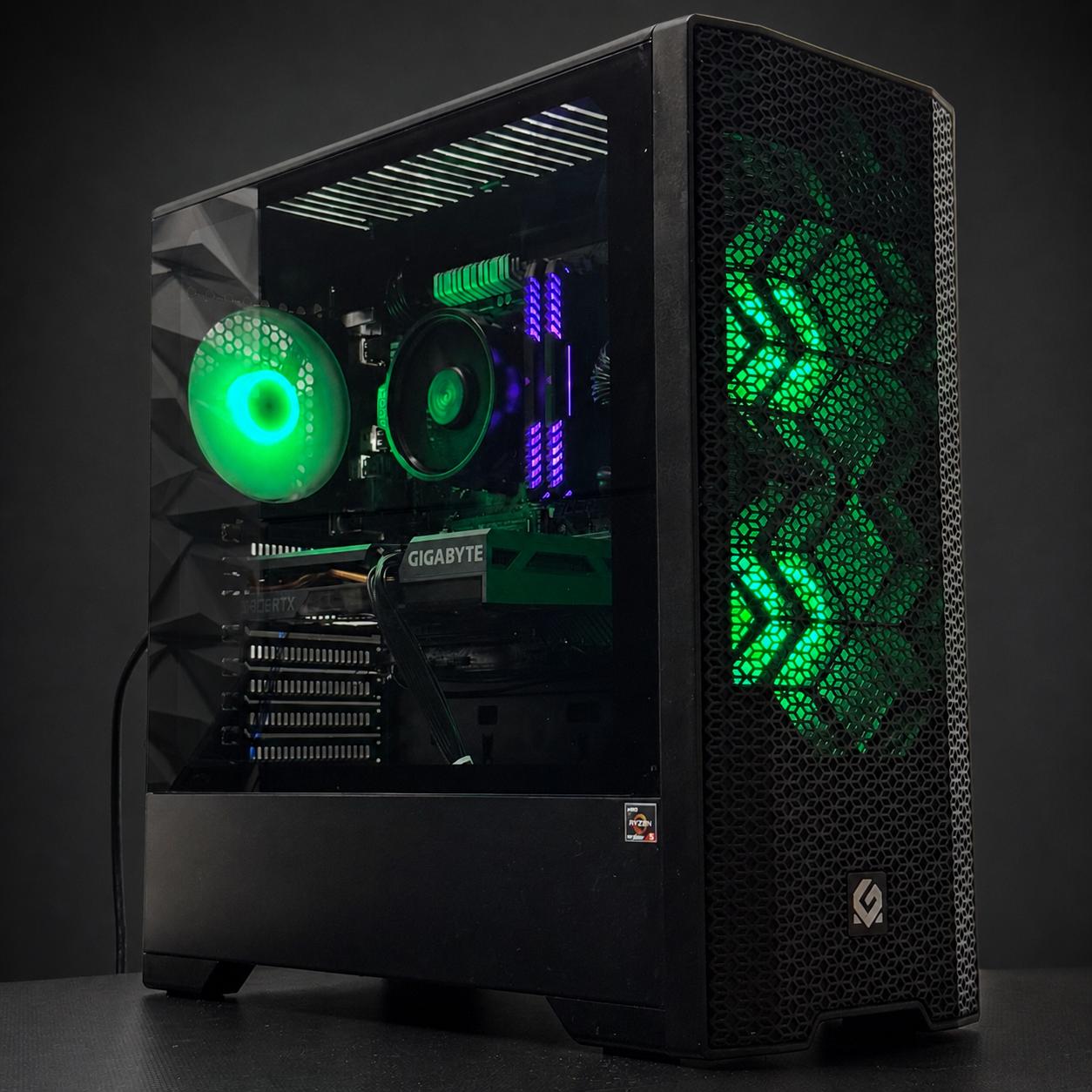1440P/1080P gaming pc / RTX 3060 / Ryzen 5 5500 / 16GB Corsair Ram / 500GB Samsung 980 SSD
