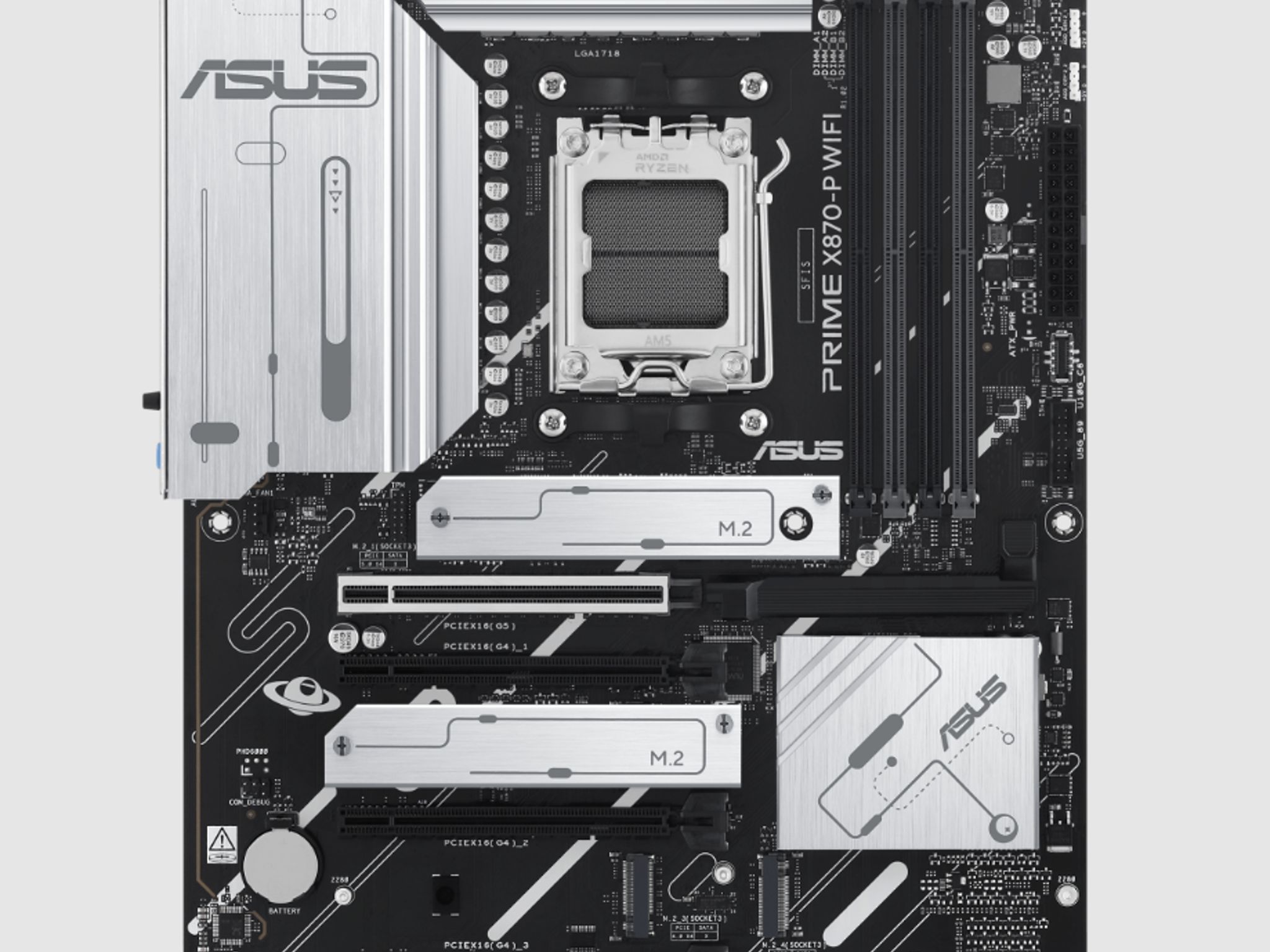 ASUS PRIME X870-P WIFI7 AMD AM5 ATX DDR5 Desktop Motherboard