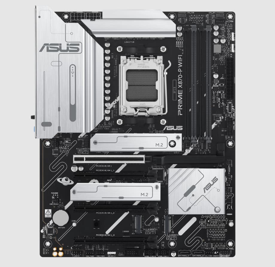 ASUS PRIME X870-P WIFI7 AMD AM5 ATX DDR5 Desktop Motherboard