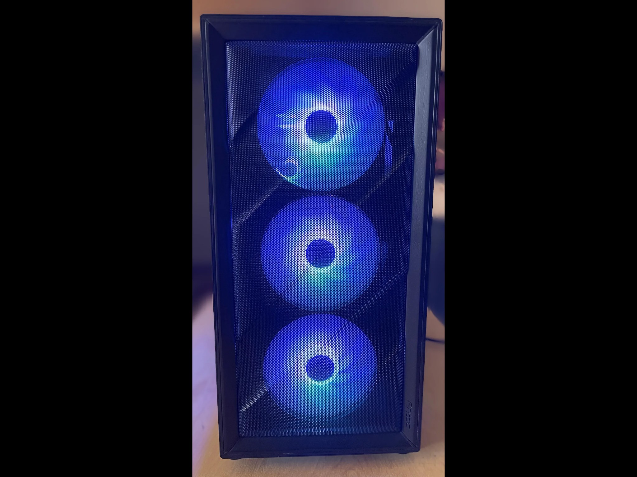 LIKE NEW! Antec FLUX PC Chassis - Black + Upgraded RGB Fans
