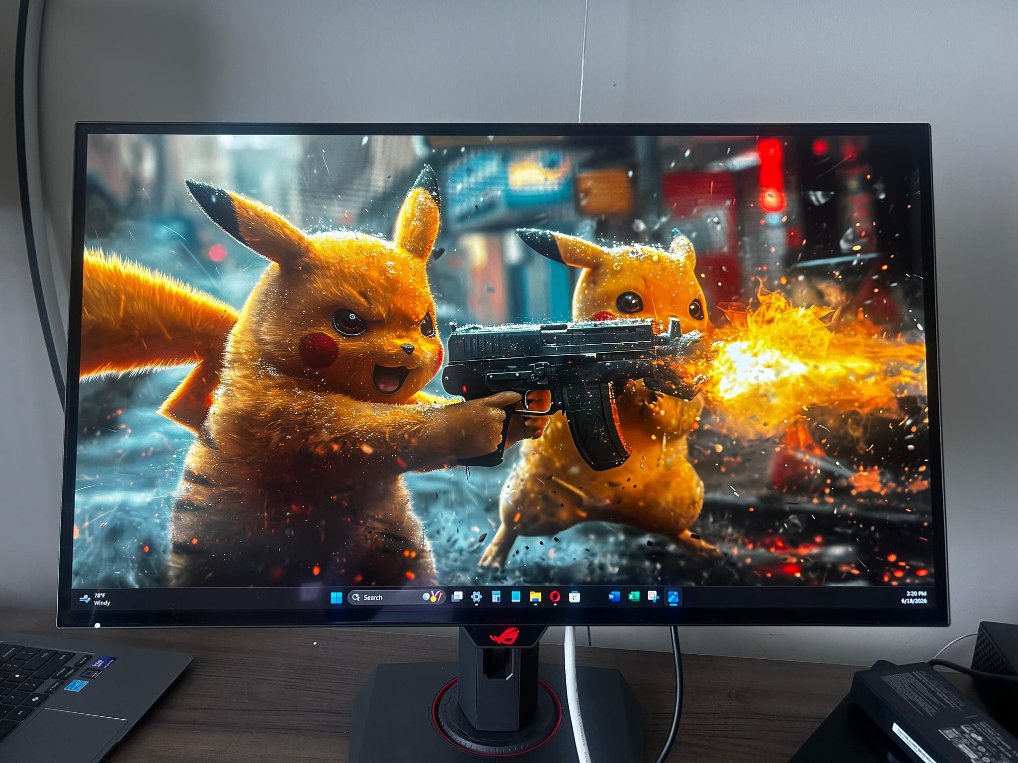 New ASUS ROG Strix OLED 26.5" 2K (240hz) (2560 x 1440) Gaming Monitor (0 HOUS USED)