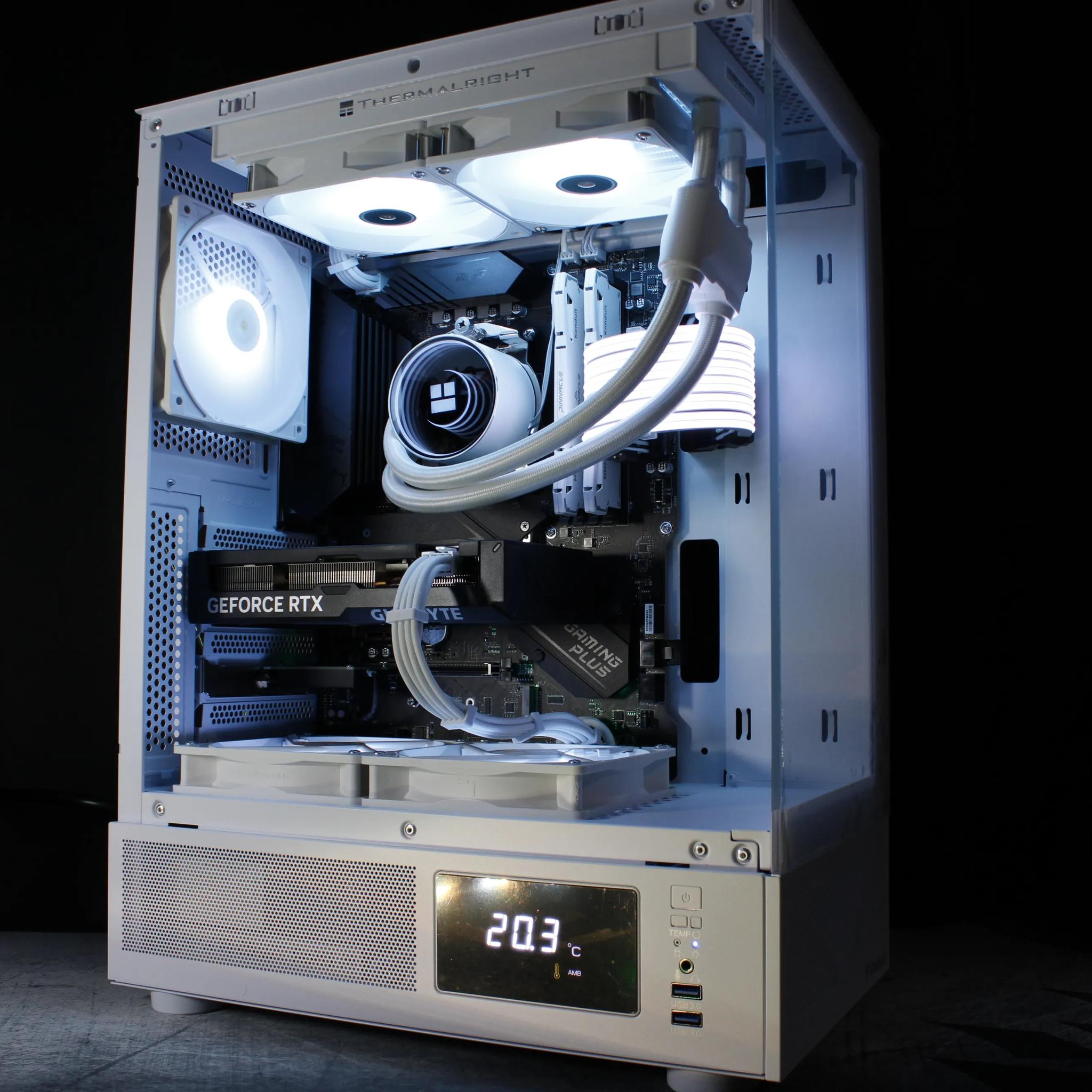 🤍White Gaming PC |RTX 4060 TI|Ryzen 7|1TB SSD|