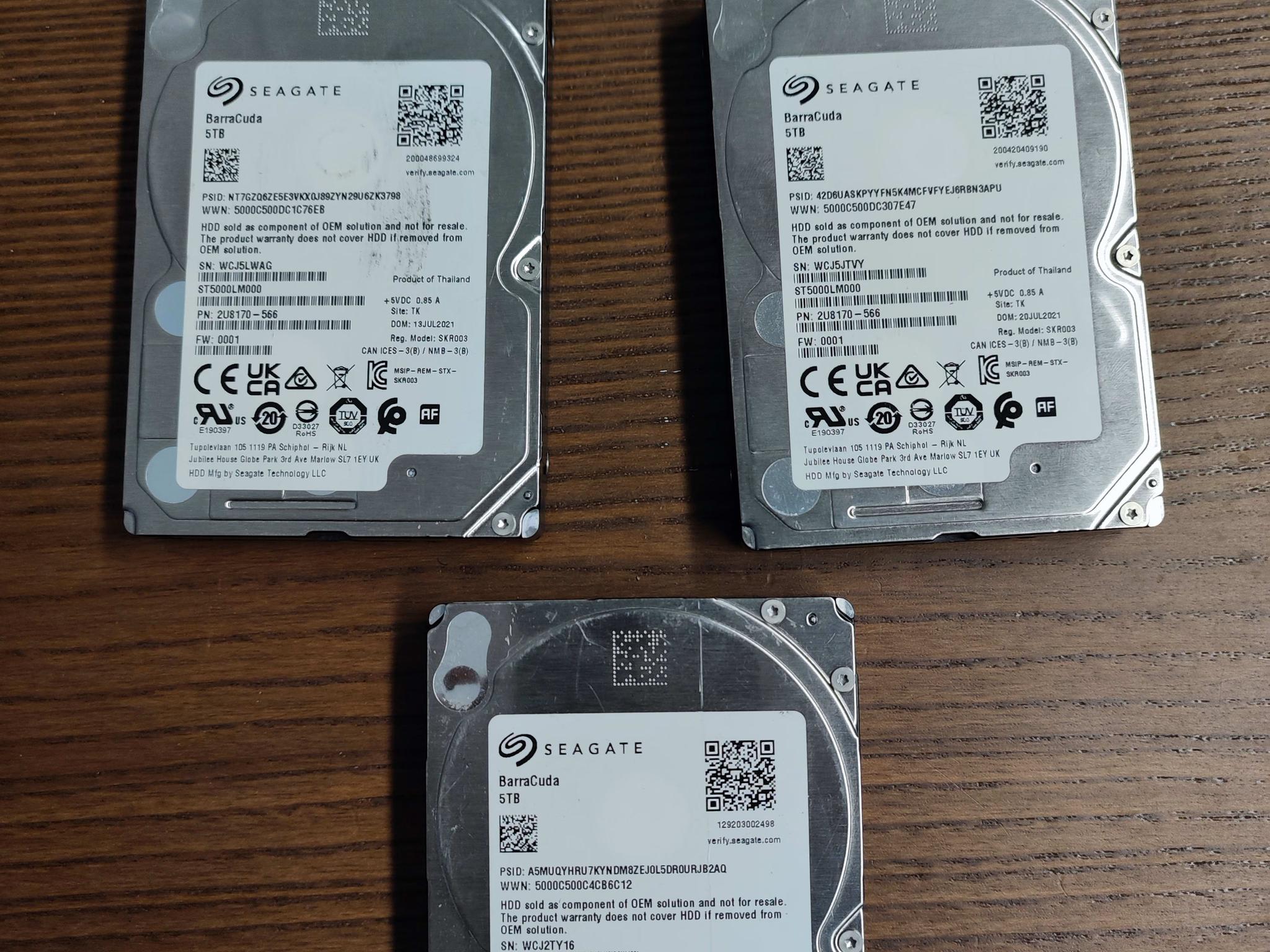 Seagate BarraCuda 2.5" 5TB 5400 RPM 128mb Cache HDD