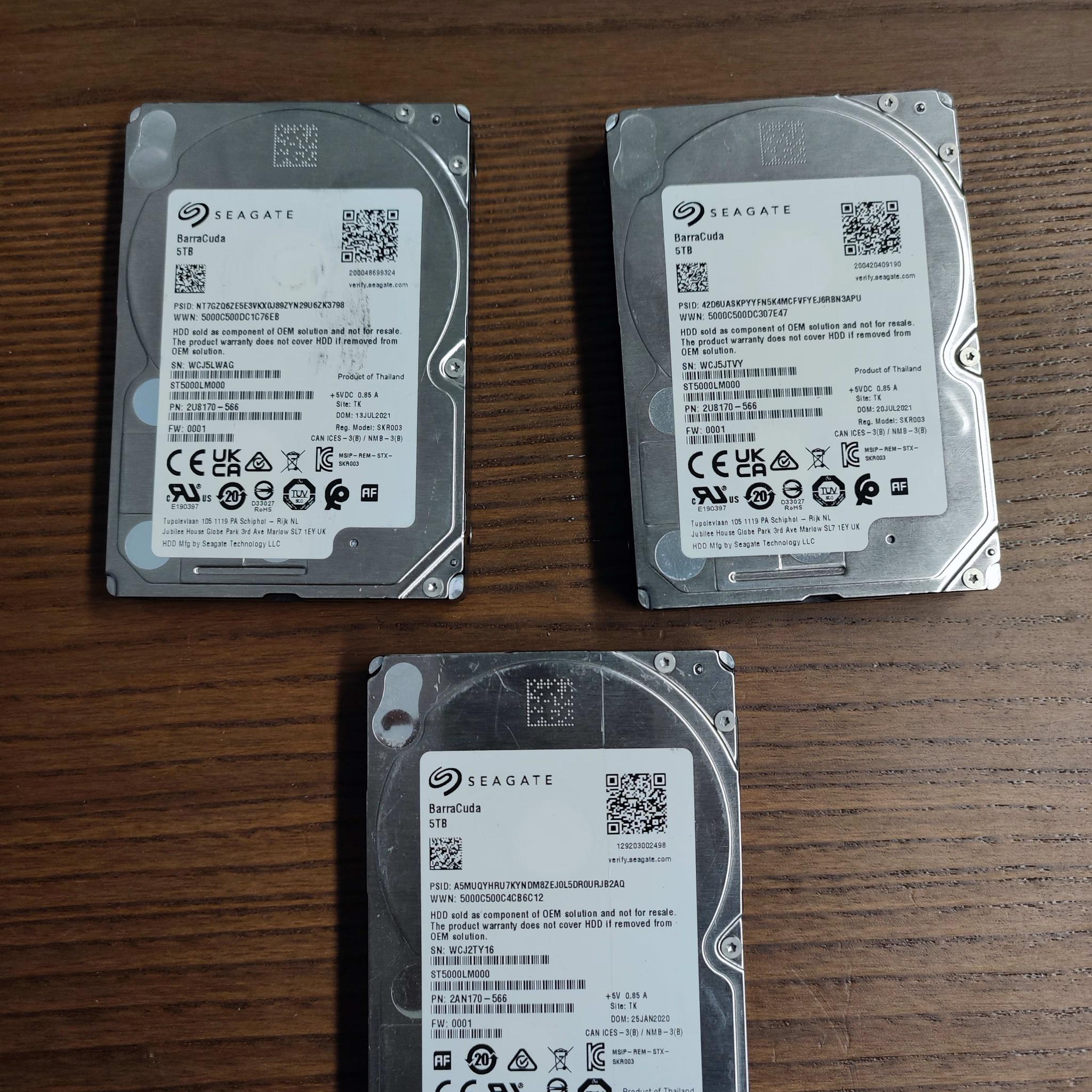 Seagate BarraCuda 2.5" 5TB 5400 RPM 128mb Cache HDD