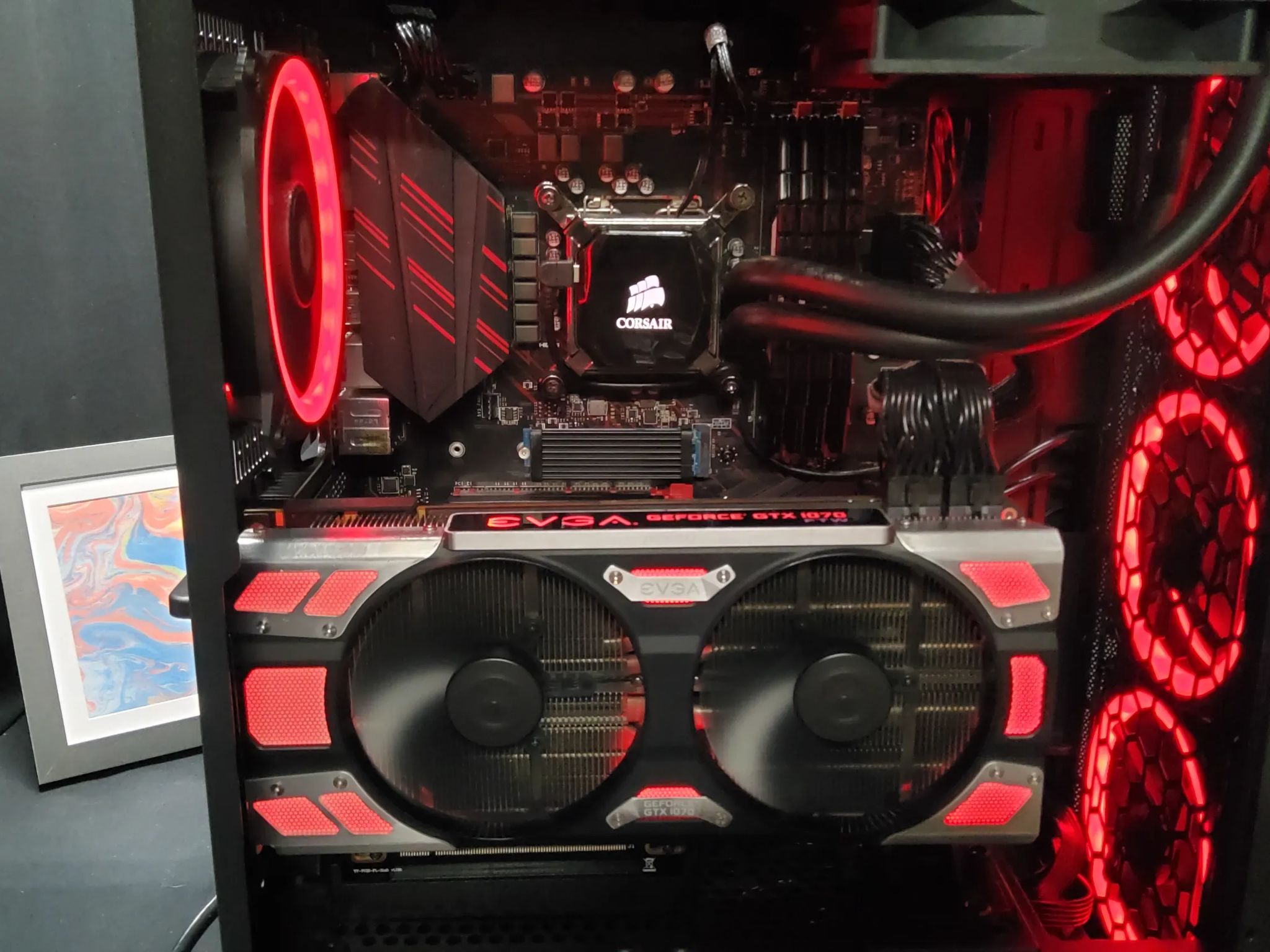 Intel i5 8600k Liquid Cooled-EVGA 1070FTW