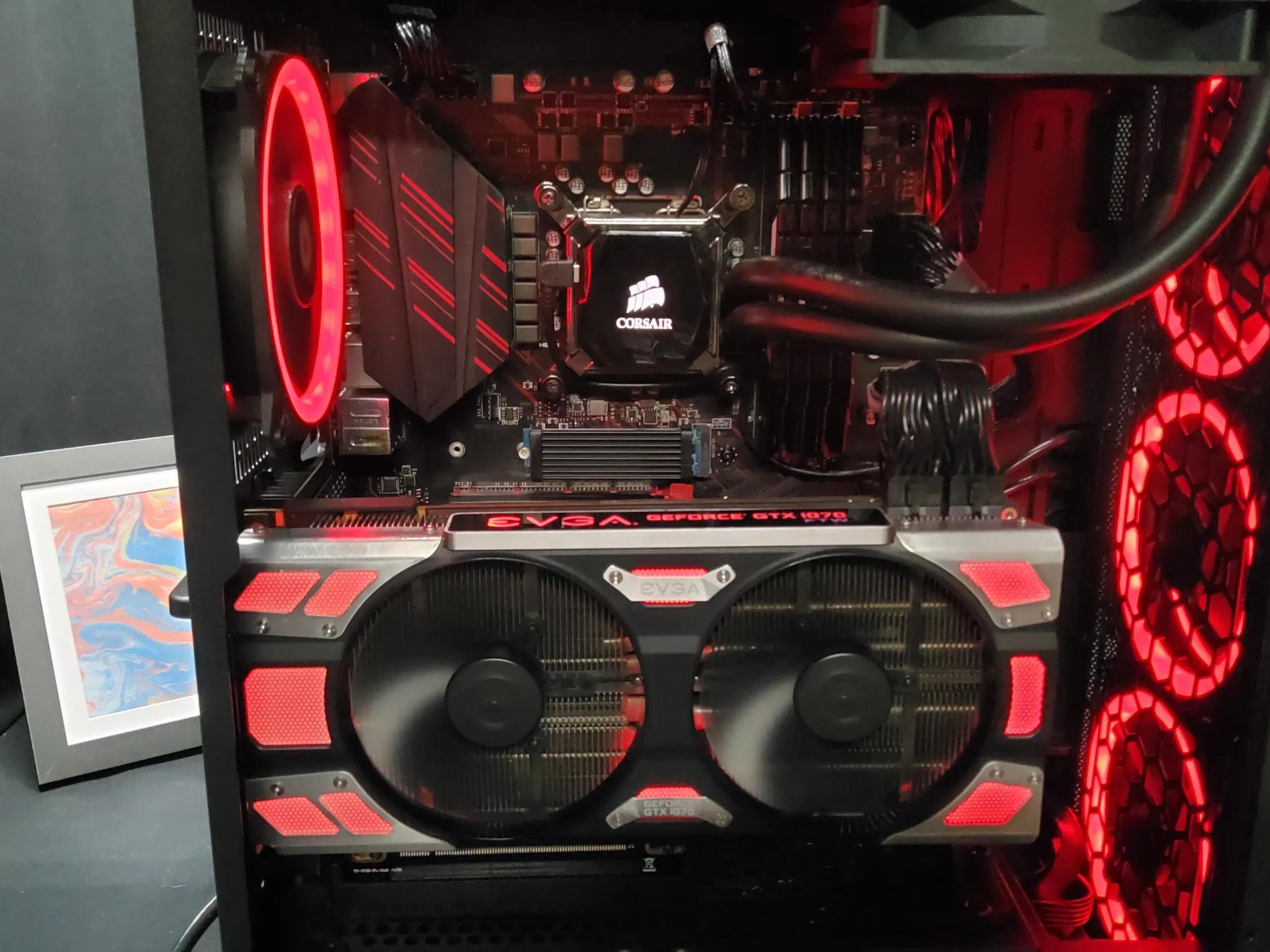 Intel i5 8600k Liquid Cooled-EVGA 1070FTW