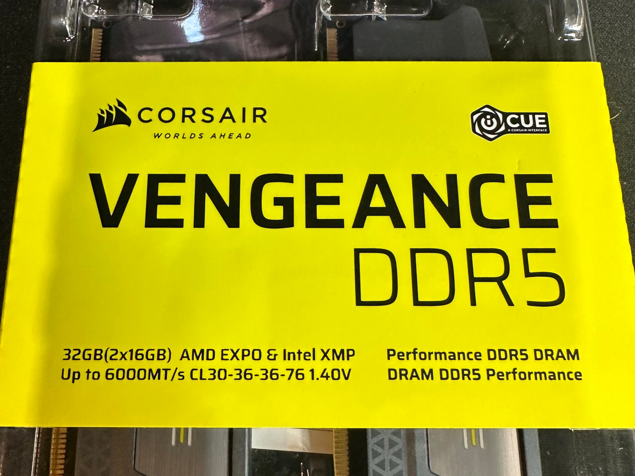 Vengeance DDR5 6000MT/s CL30-36-36-76 1.40v