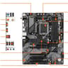 GIGABYTE B760 DS3H AX V2 DDR5 ATX Motherboard – Intel LGA1700 12th/13th/14th Gen – WiFi