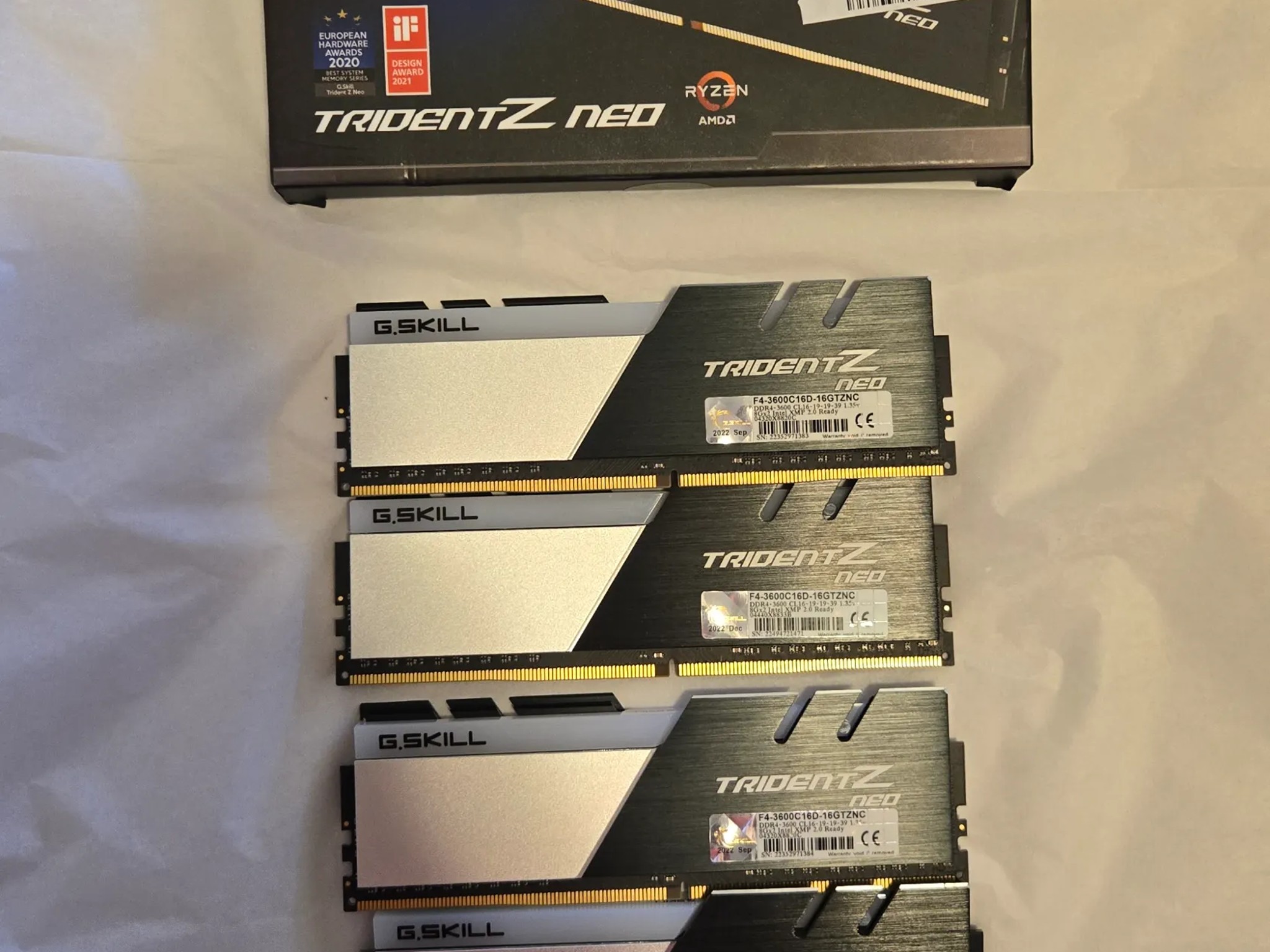 GSkill Trident Z NEO 32GB (4x8GB) RGB DDR4-3600 CL16 || AMD EXPO || INTEL XMP