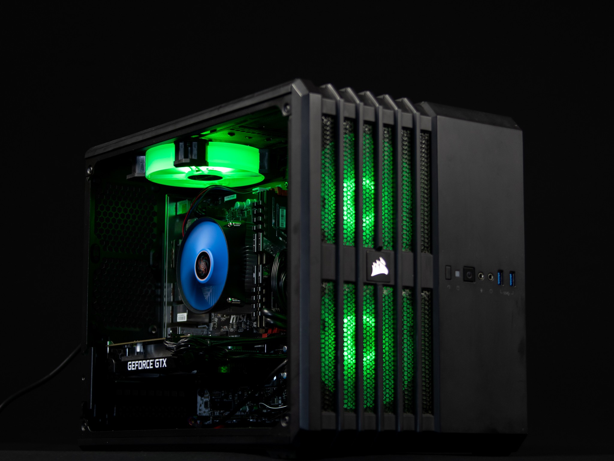 Rstart GTX 1650 Gaming PC Windows 10 Pro Intel i5 1500GB Desktop Power