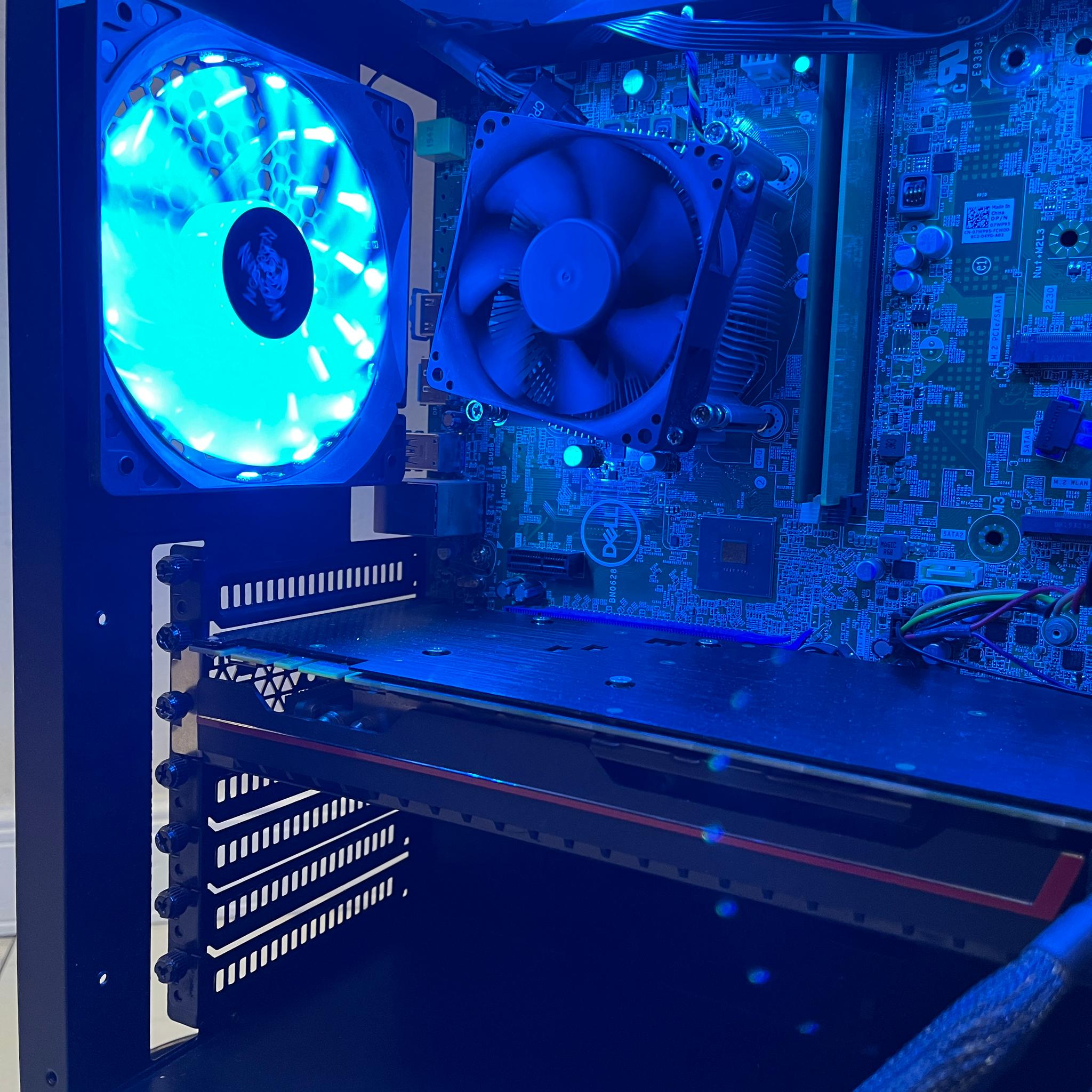 🟠🔥NVIDIA GTX 1080, Intel i3-9100, 12GB RAM, 500 GB SSD, High Performance RGB Gaming PC w/ Remote 🖥️🔵