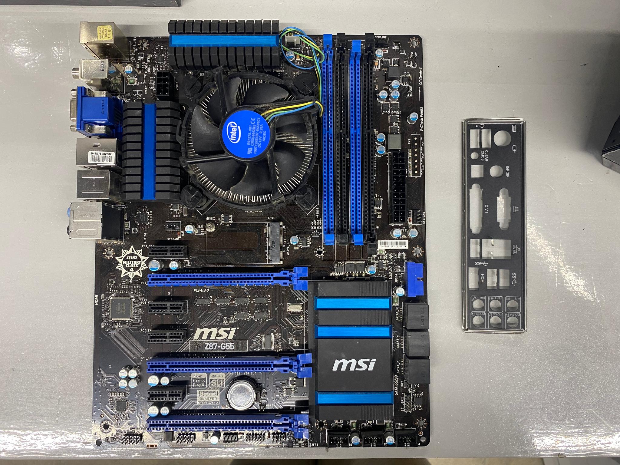 MSI Z87-G55 Gaming Motherboard LGA 1150 Intel Z87 DDR3 ATX w/ I/O Shield