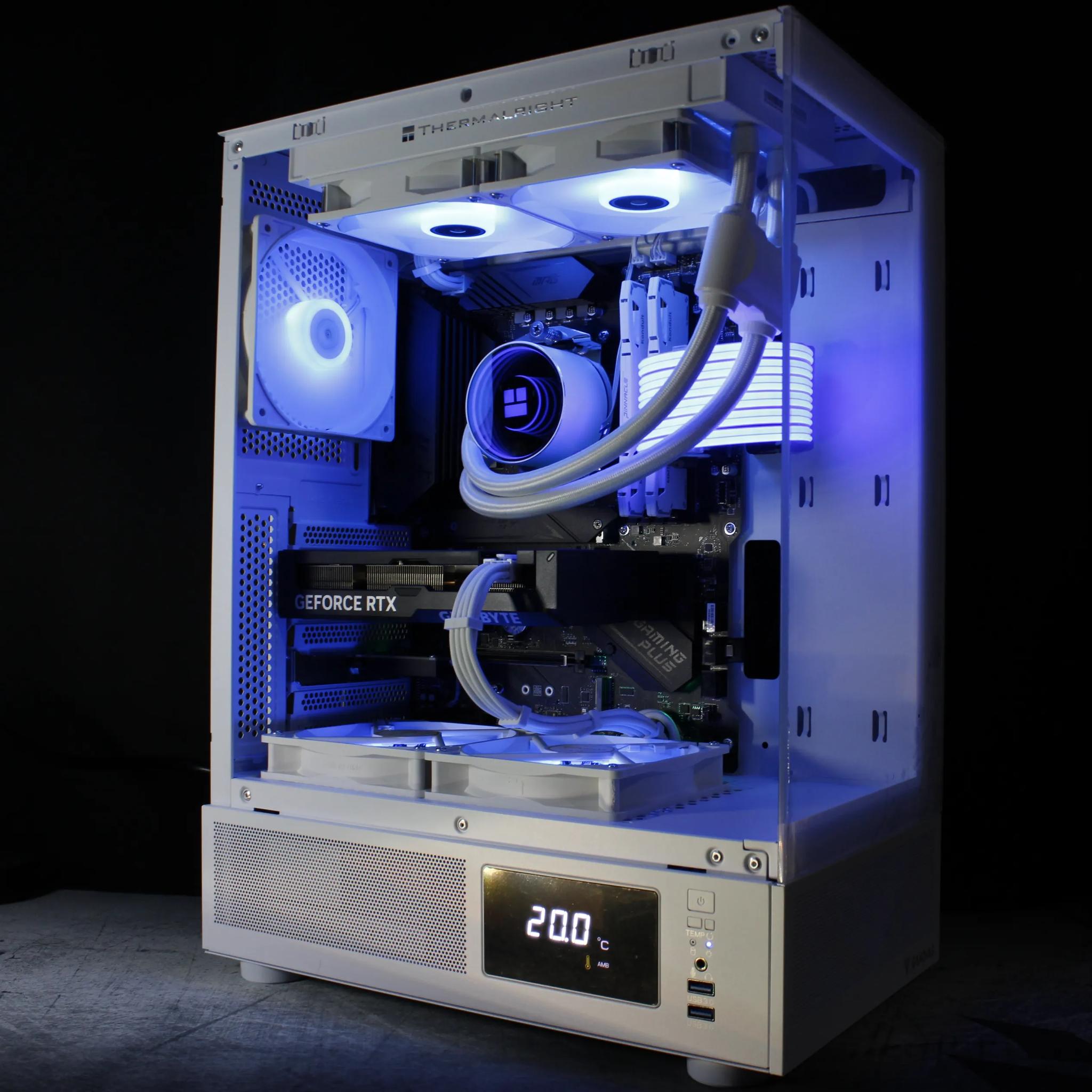 🤍White Gaming PC |RTX 4060 TI|Ryzen 7|1TB SSD|