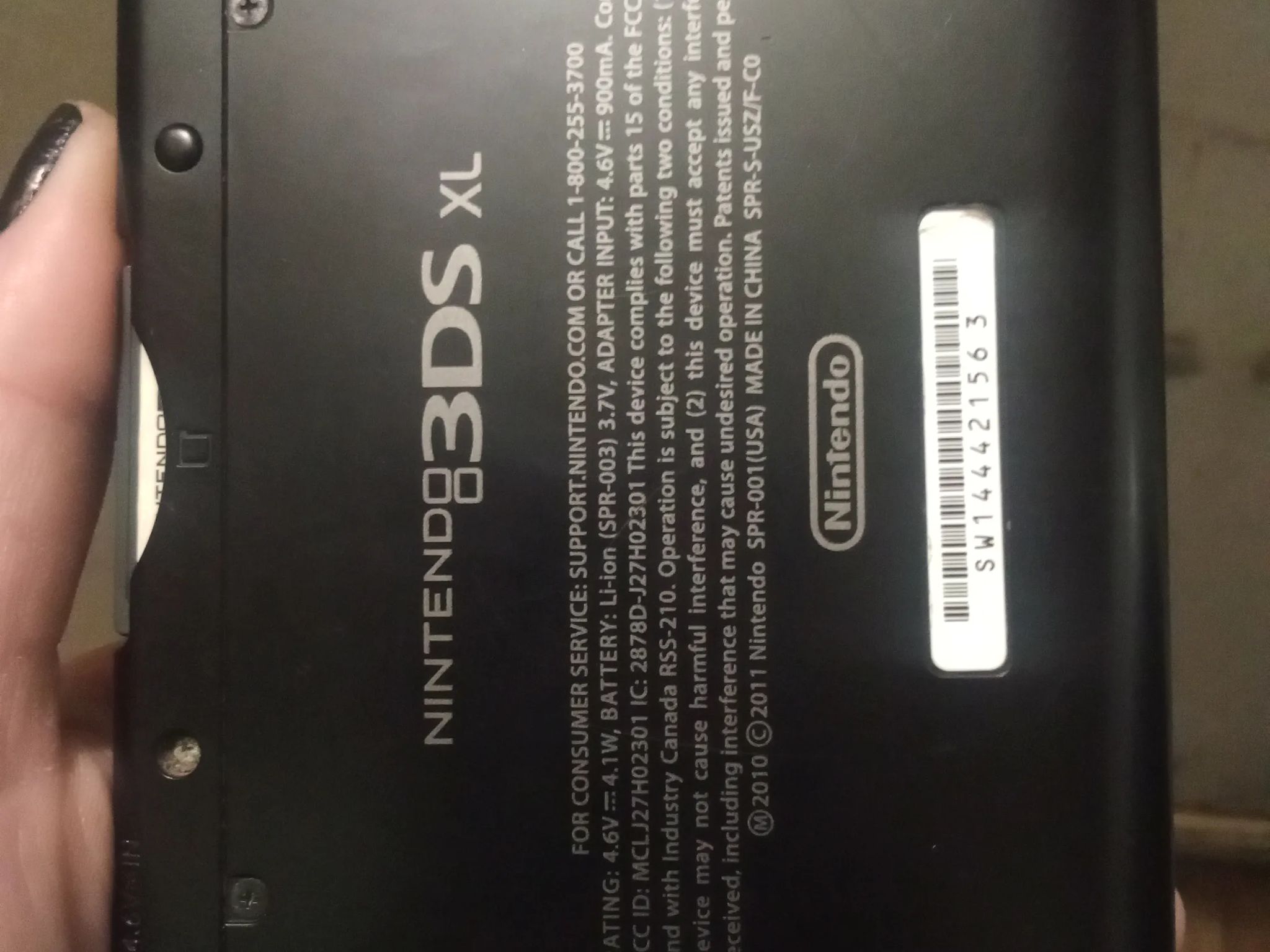 Black Nintendo 3Ds XL used like new in great condition 