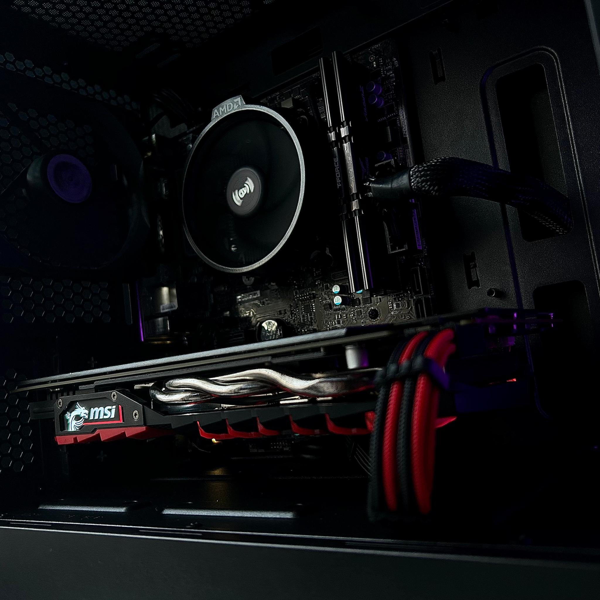 🔴 ⚫ 🔴 Compact Gaming PC | GTX 1060 // Ryzen 5 1600 AF