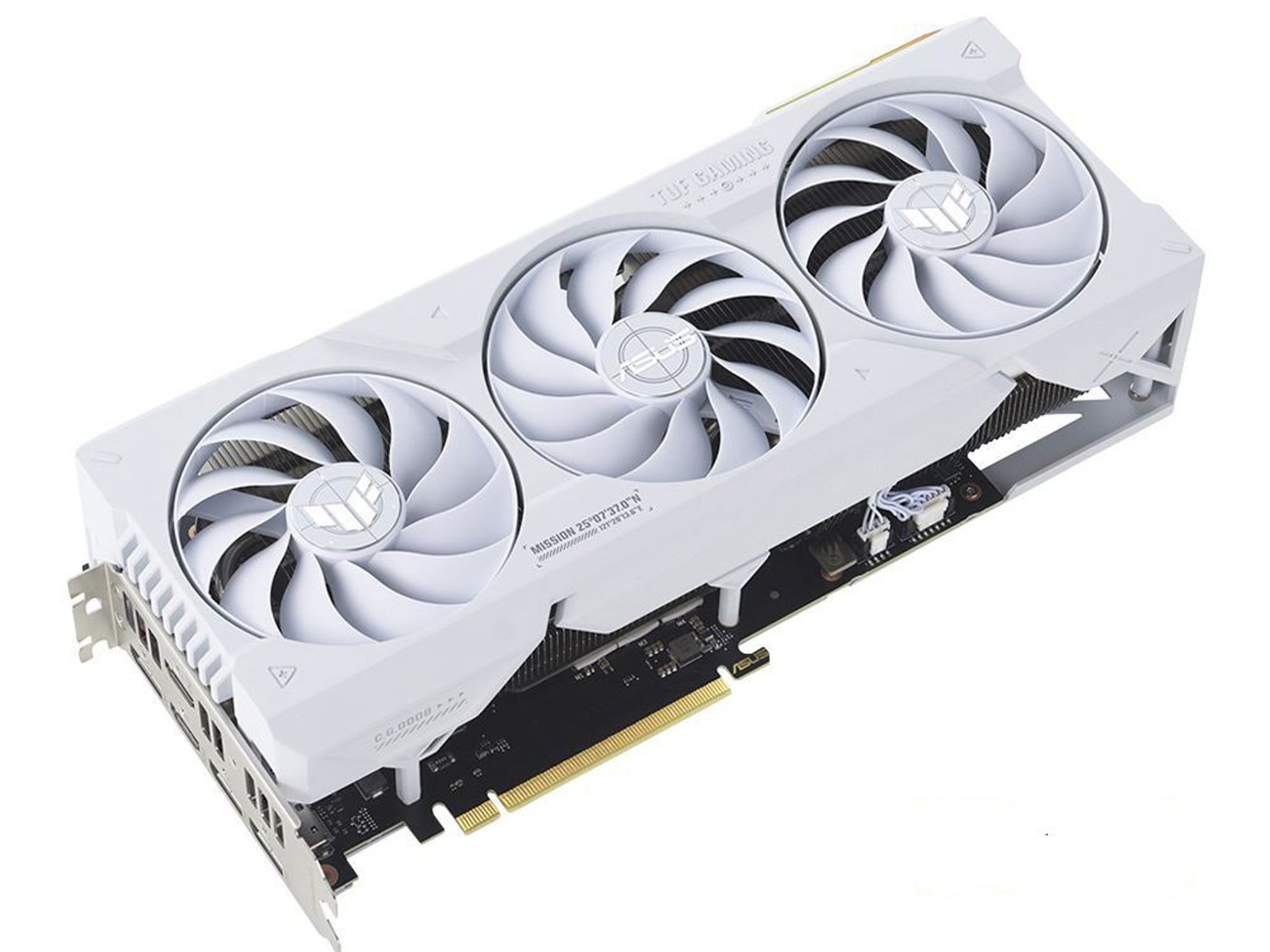 ASUS NVIDIA GeForce RTX 4070 Ti Super TUF Gaming White OC 3 Fan 16GB GDDR6X PCIe 4.0 Graphics Card