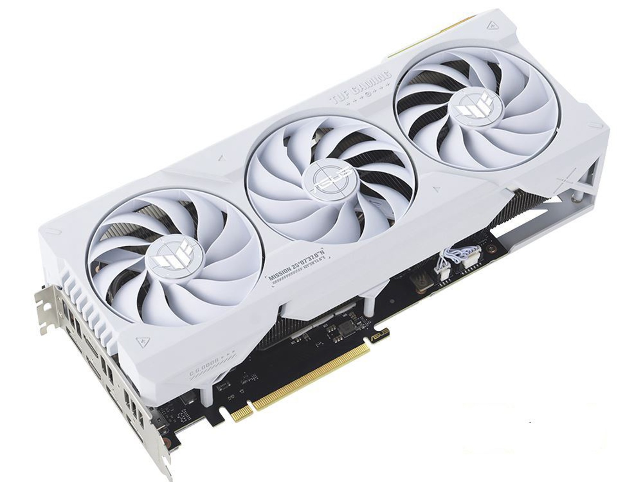 ASUS NVIDIA GeForce RTX 4070 Ti Super TUF Gaming White OC 3 Fan 16GB GDDR6X PCIe 4.0 Graphics Card