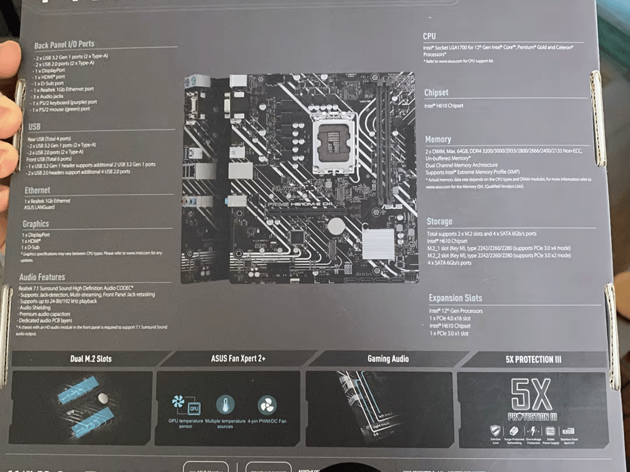 ASUS Prime H610M-E D4 Motherboard, brand new unopened, still factory sealed