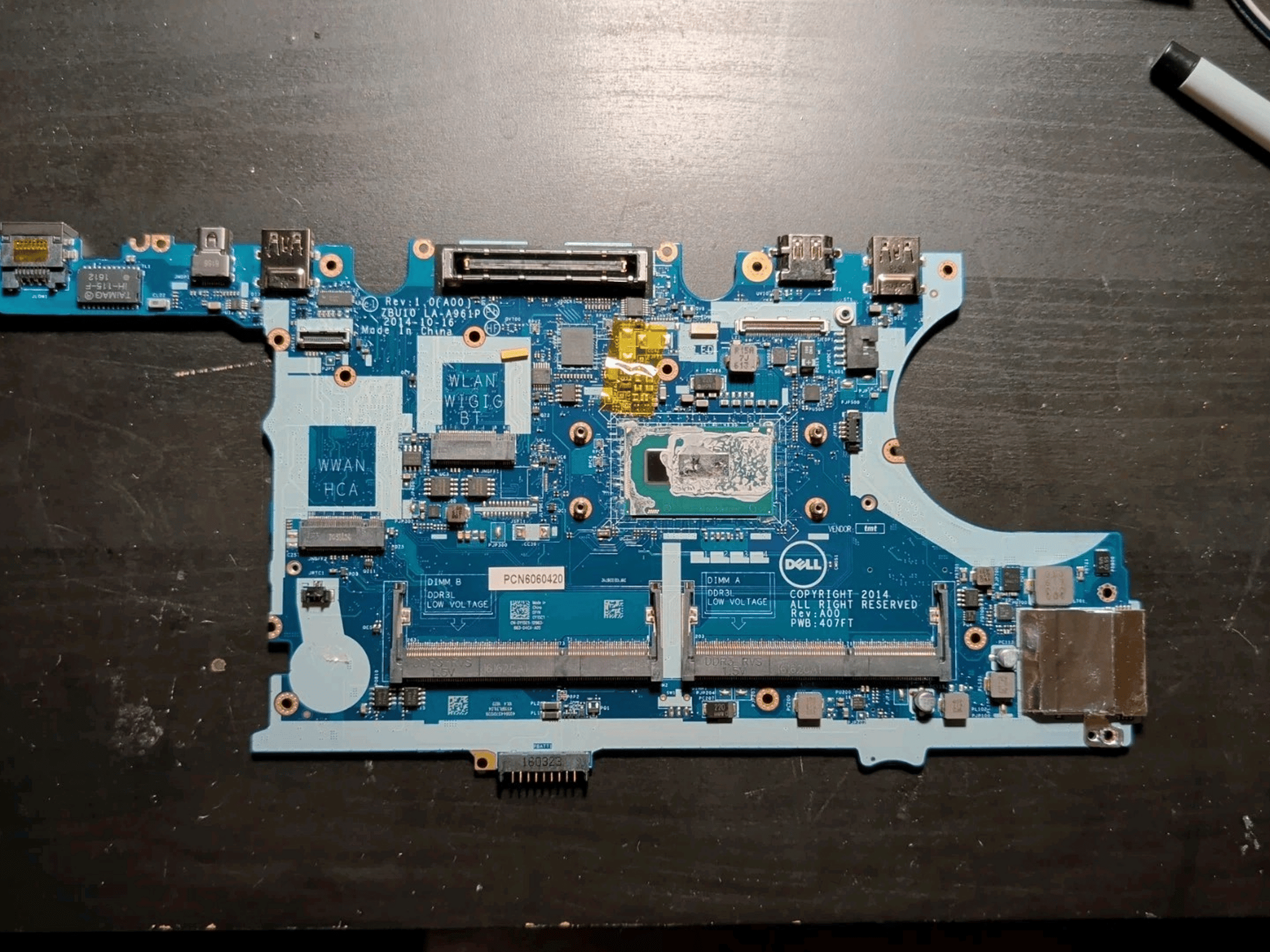 Dell Latitude E7450 Intel i7-5600U Logic Board Motherboard