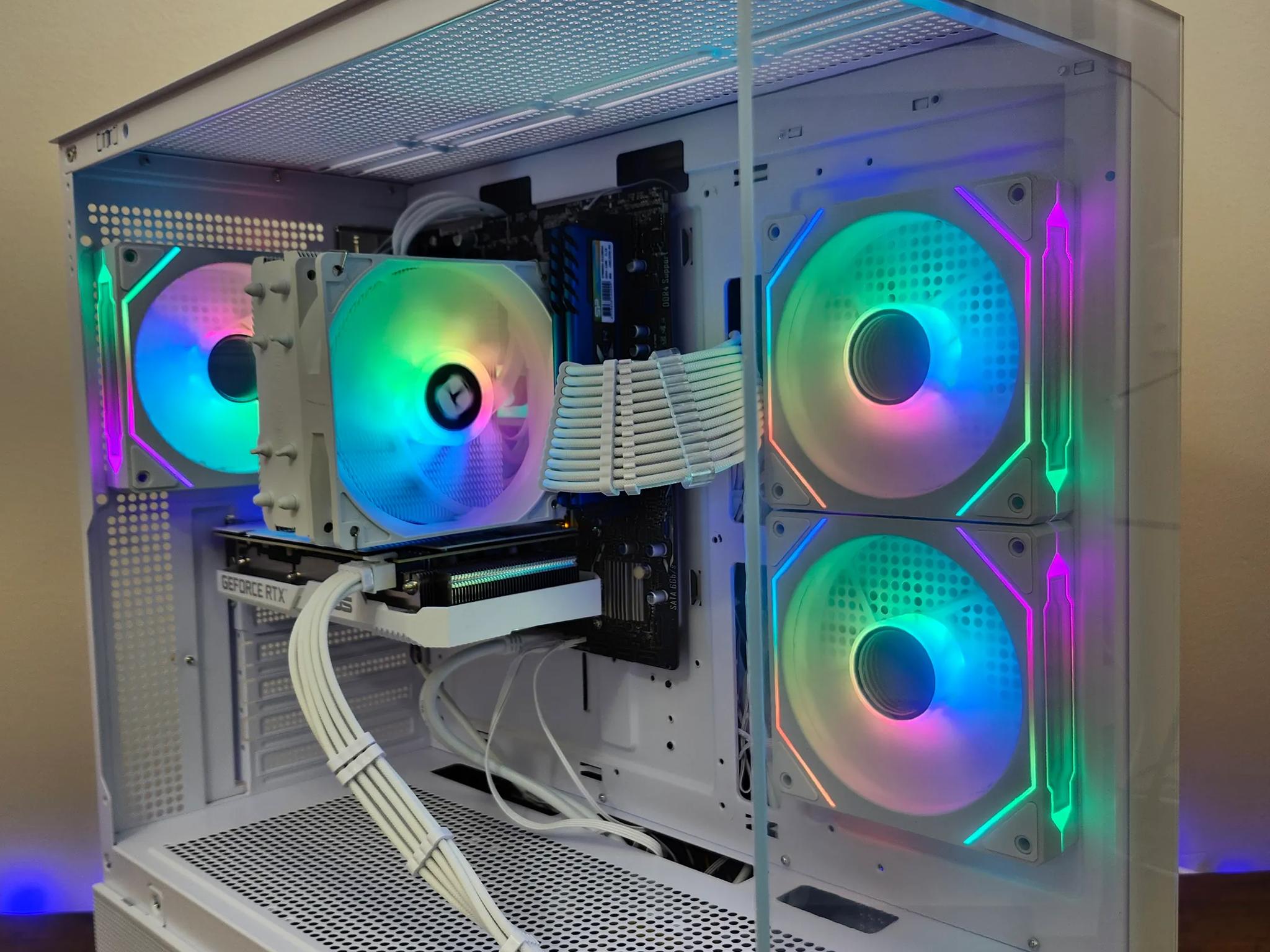 🤍All white Gaming/Streaming 1440p Beast PC RTX 3060 12GB  Ryzen 5 5600 | 16GB RAM | 1TB NVME | WiFi