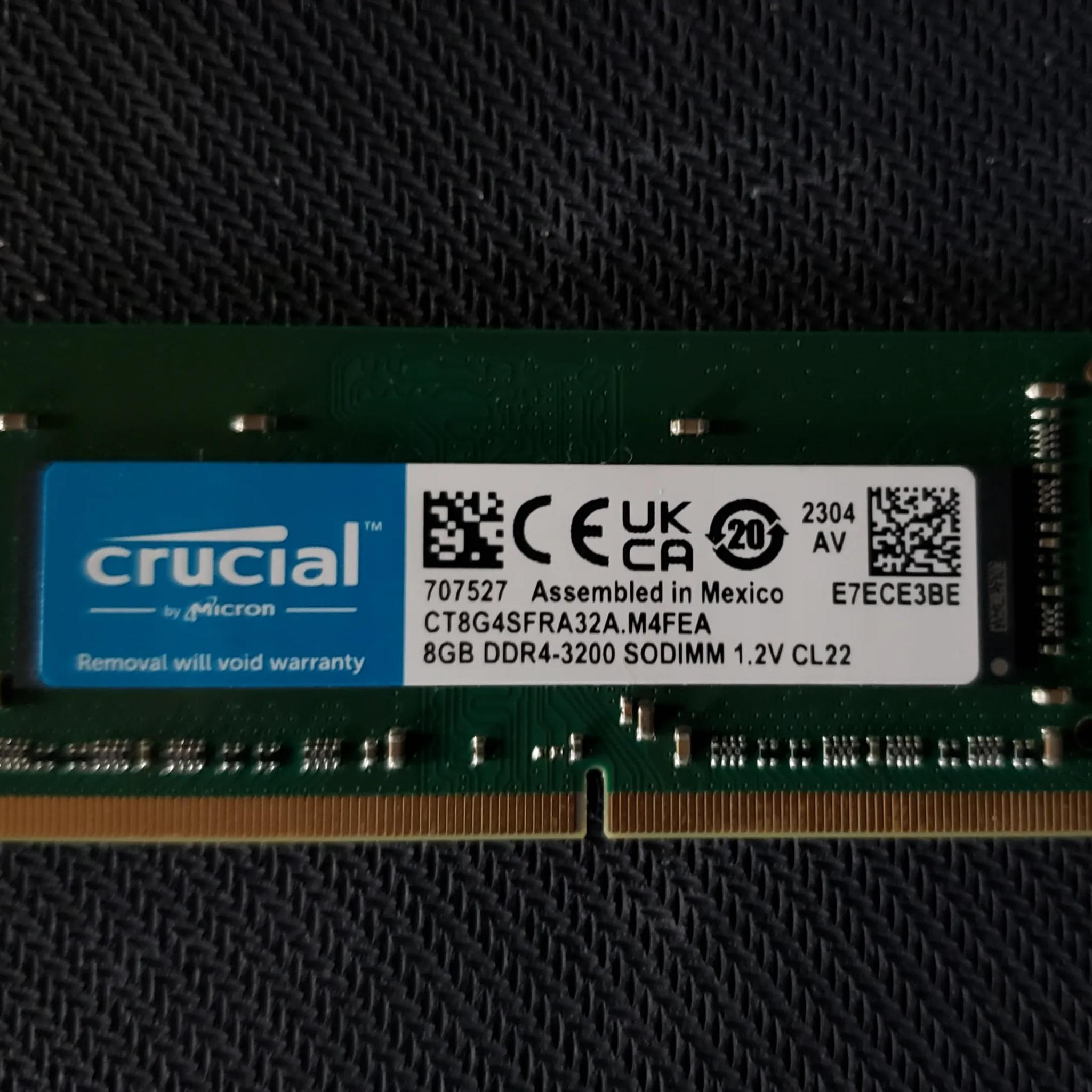 8GB (1x8) DDR4-3200 SODIMM Memory